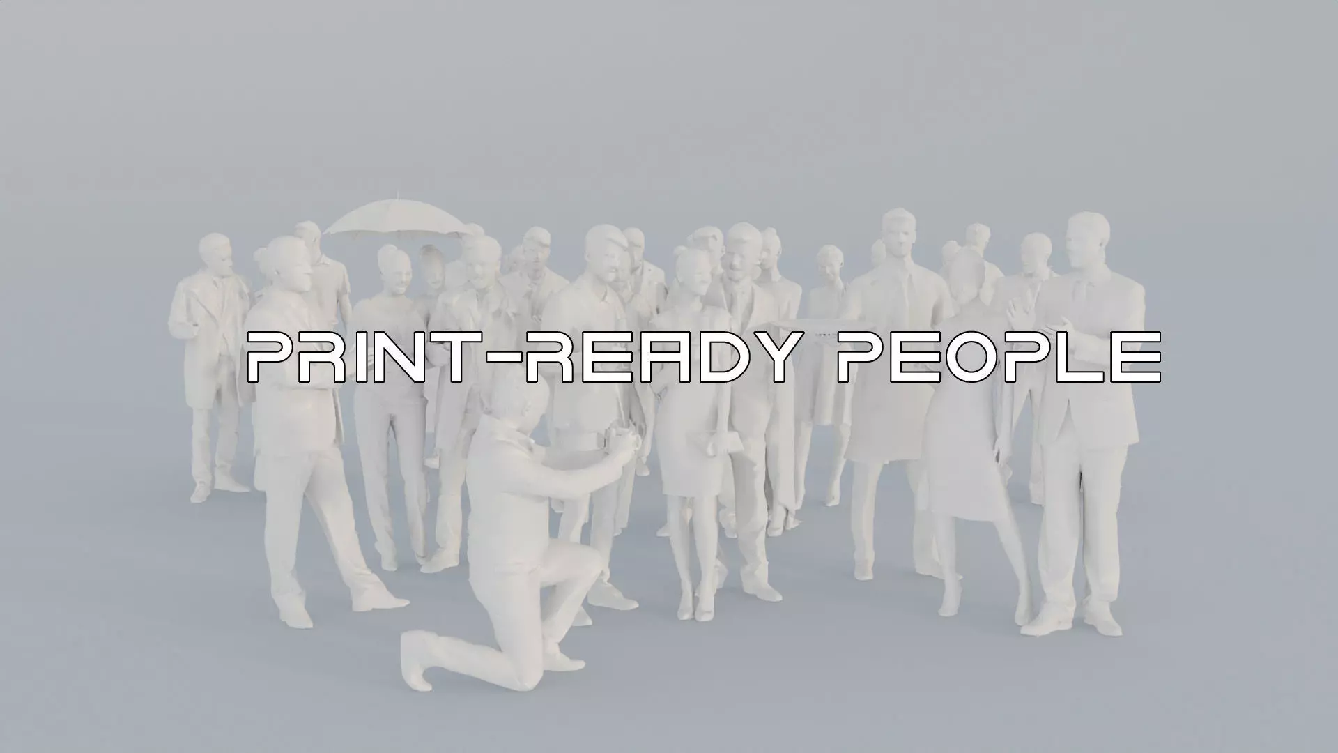 08 LP THIRTIES ELEGANT CASUAL CROWDS MAN SITTING WOMAN 3D print model_0