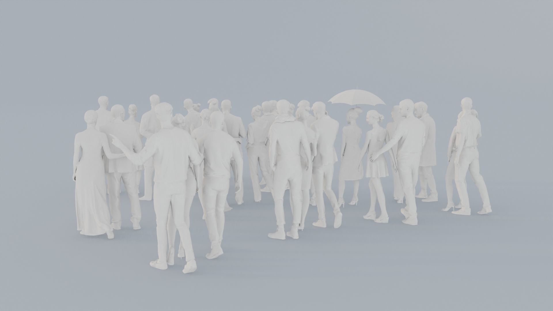 08 LP THIRTIES ELEGANT CASUAL CROWDS MAN SITTING WOMAN 3D print model_7