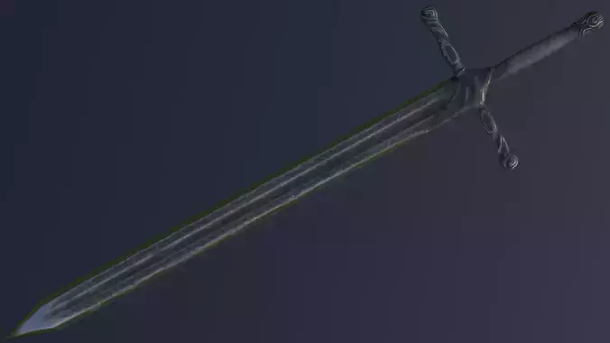 Sword 02 Low-poly 3D model