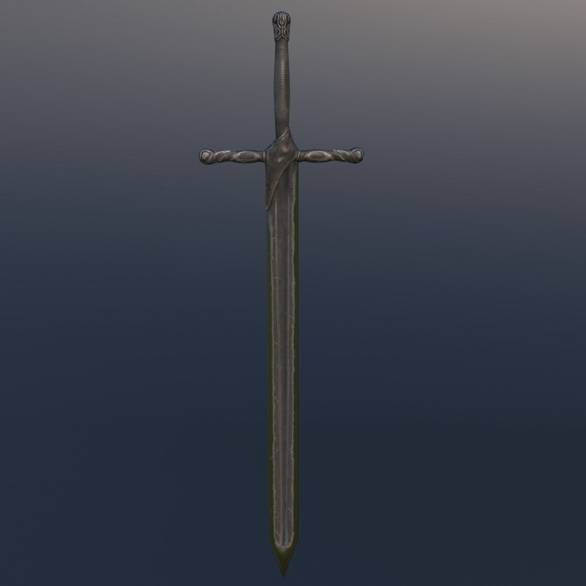 Sword 02 Low-poly 3D model_8