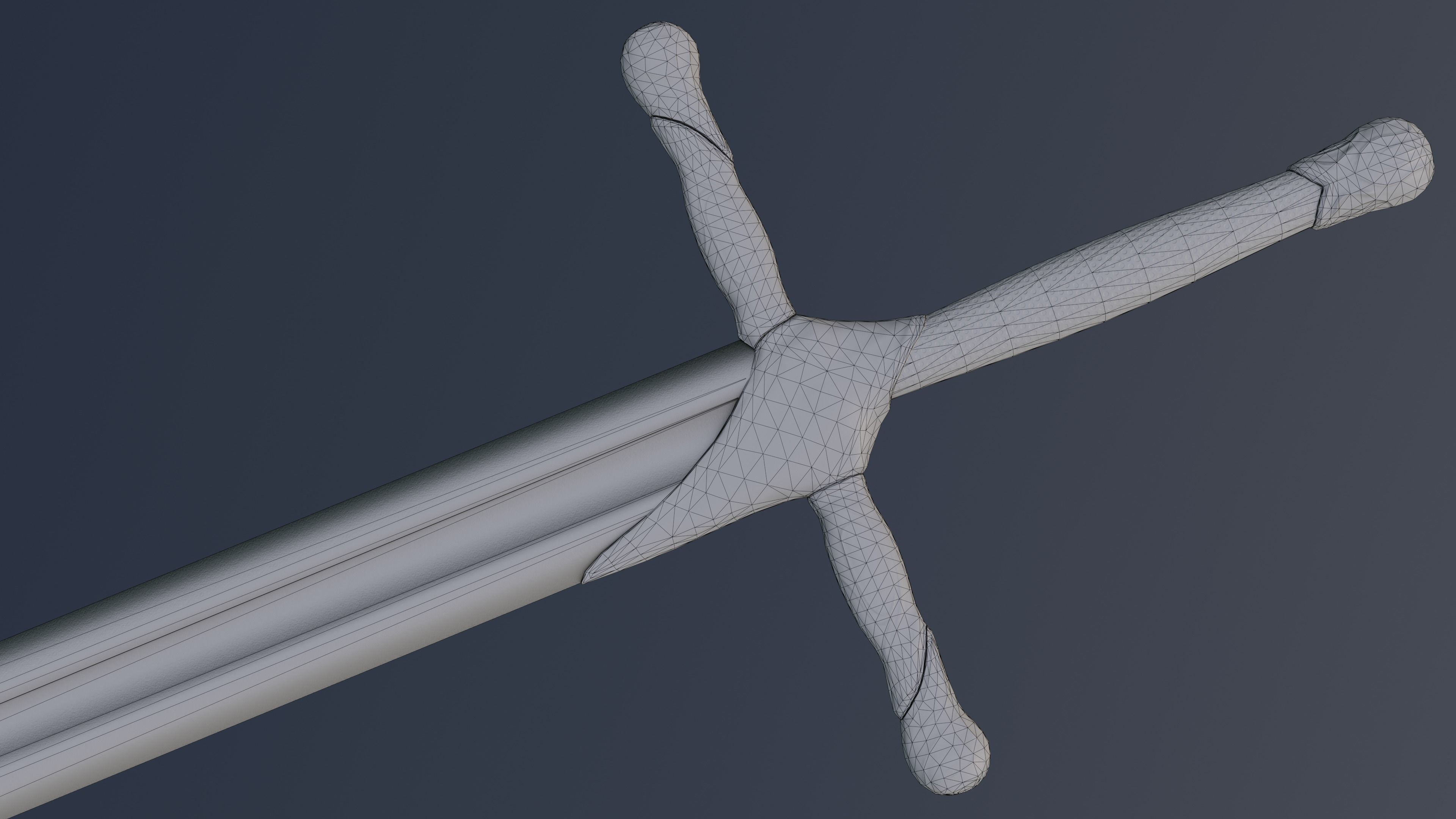 Sword 02 Low-poly 3D model_12