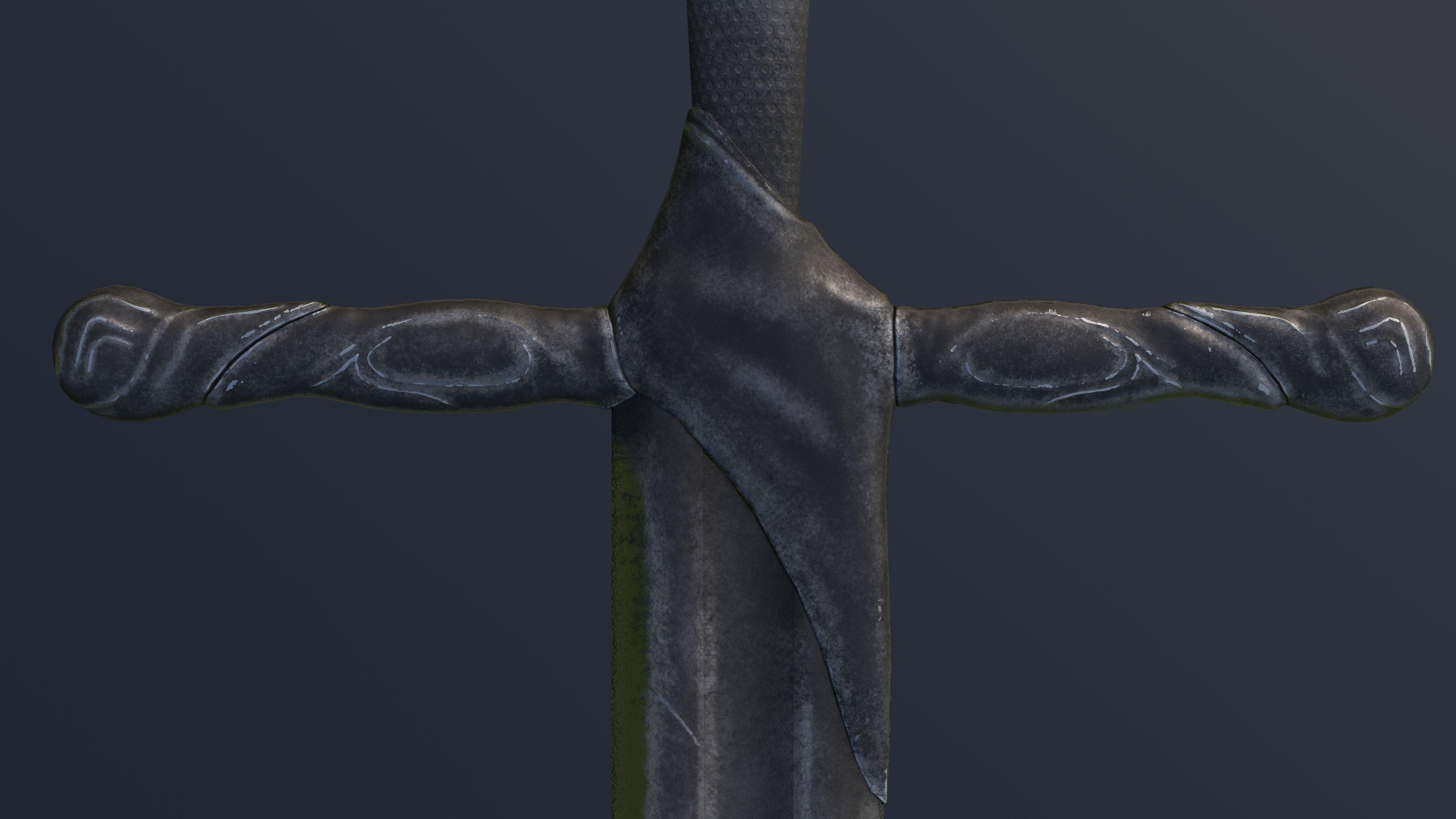 Sword 02 Low-poly 3D model_2