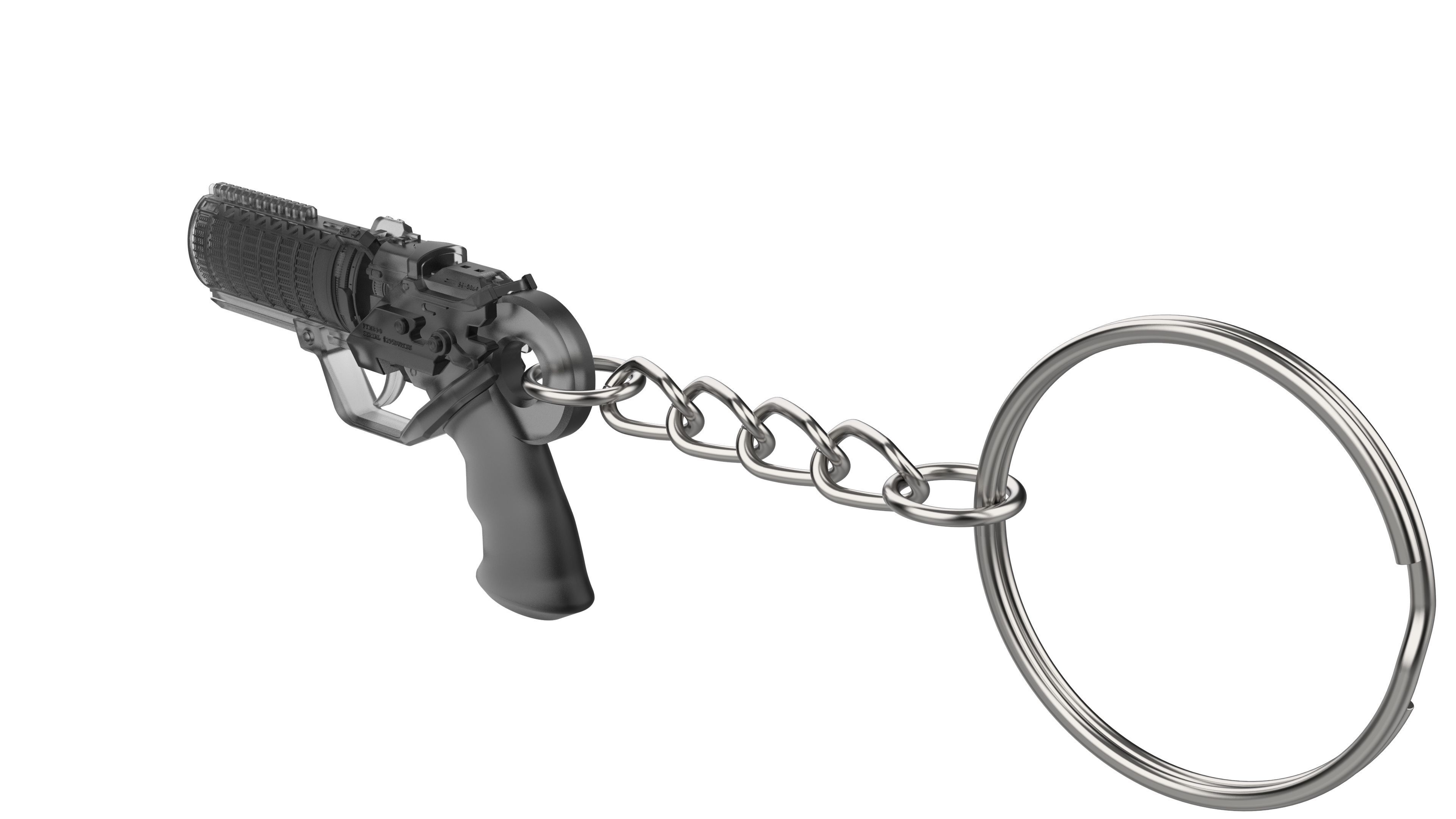 Keychain - Agent K Blaster - Blade Runner - Printable - STL 3D print model_2