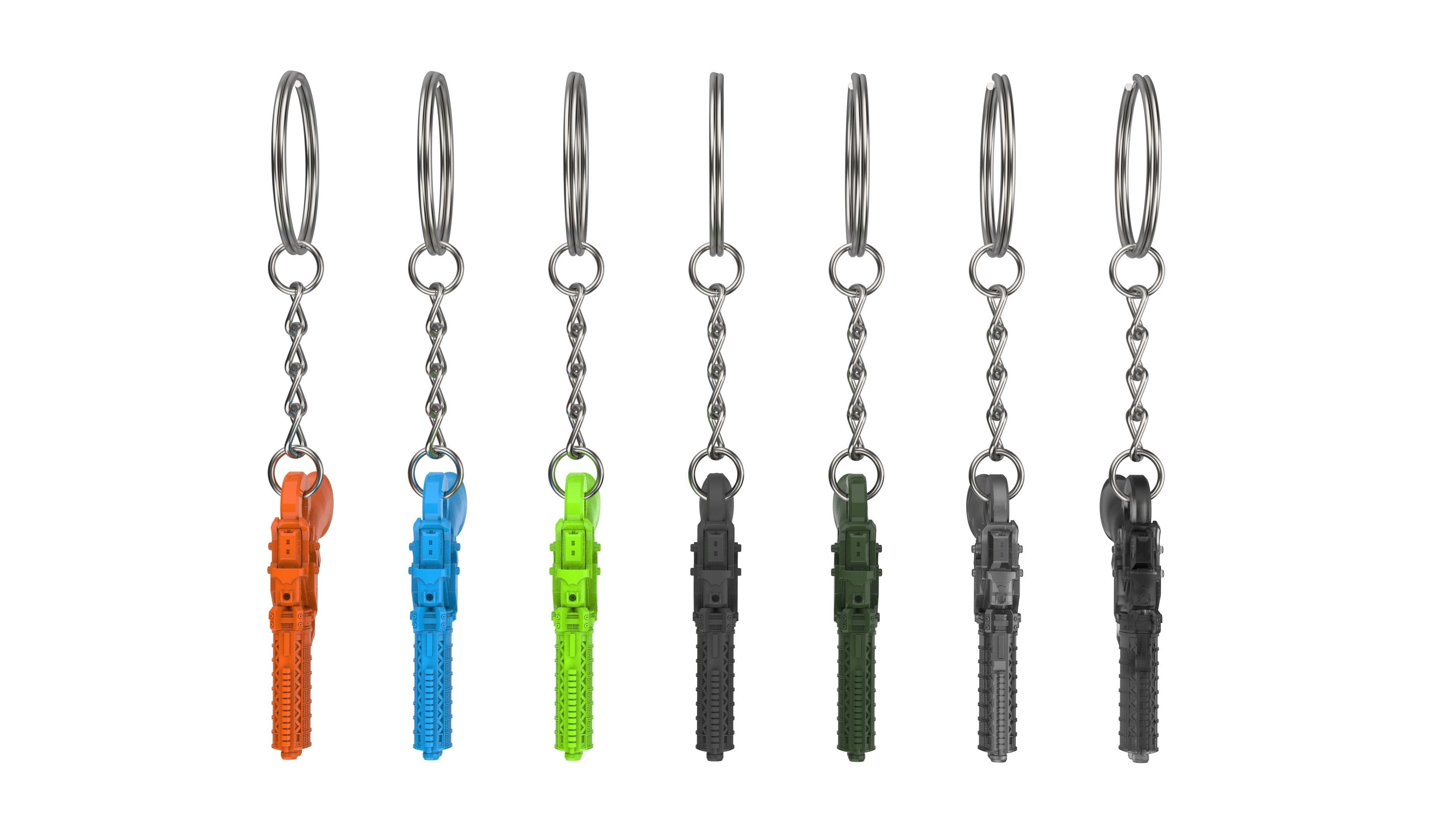 Keychain - Agent K Blaster - Blade Runner - Printable - STL 3D print model_7