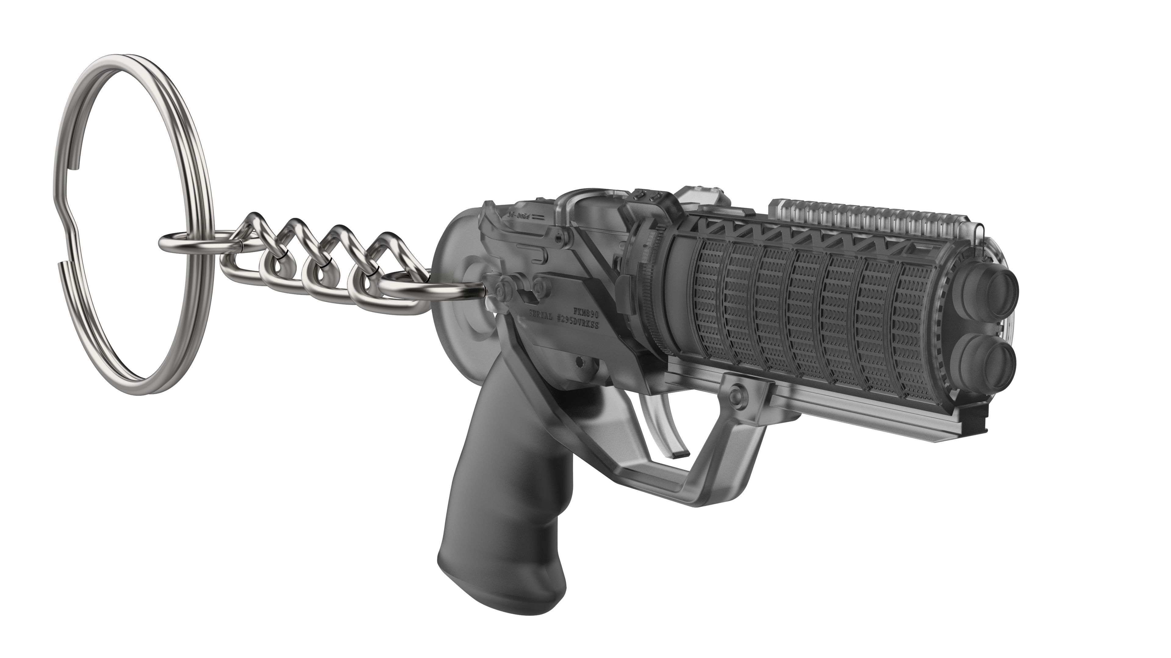 Keychain - Agent K Blaster - Blade Runner - Printable - STL 3D print model_1