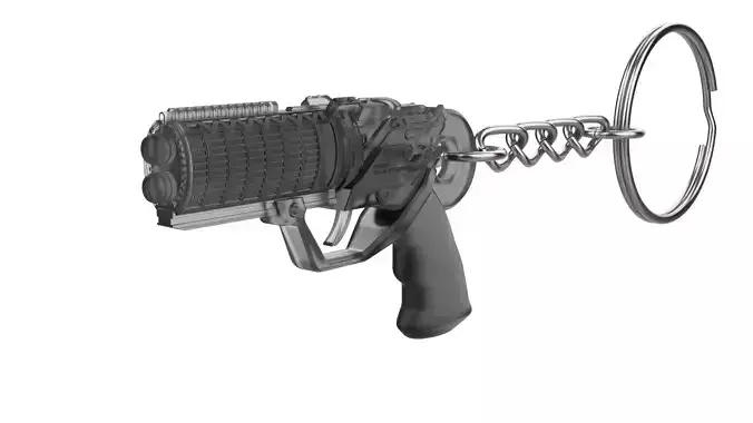 Keychain - Agent K Blaster - Blade Runner - Printable - STL 3D print model