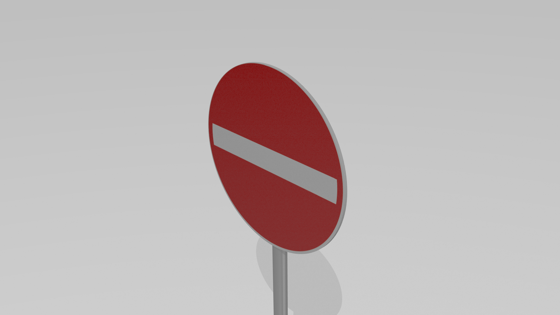 Do not enter sign 3D model_1