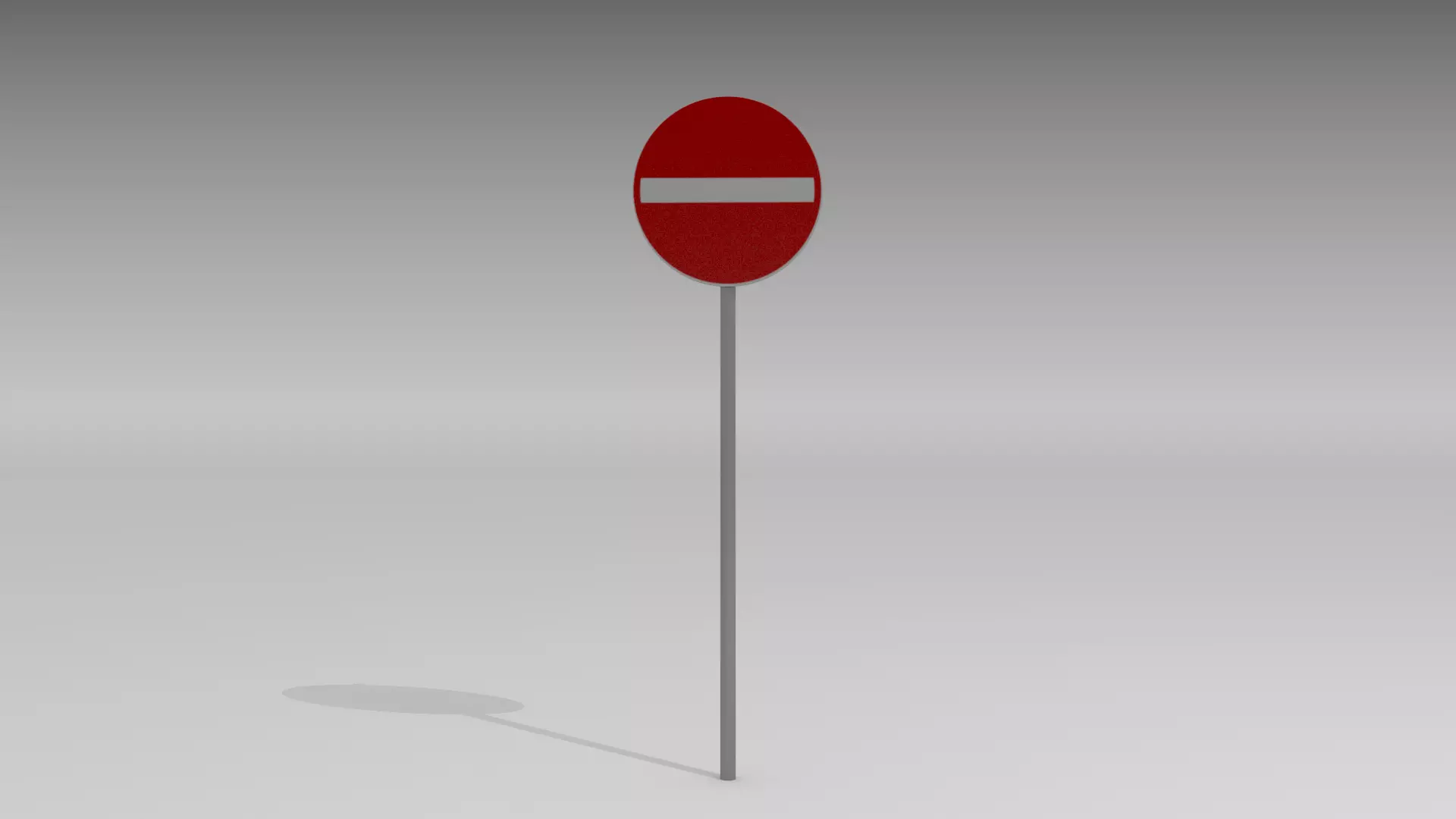 Do not enter sign 3D model_0