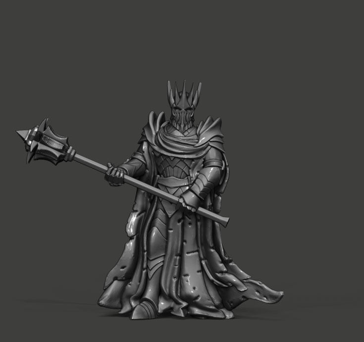 Evil Lord - 38 mm 3D print model_5