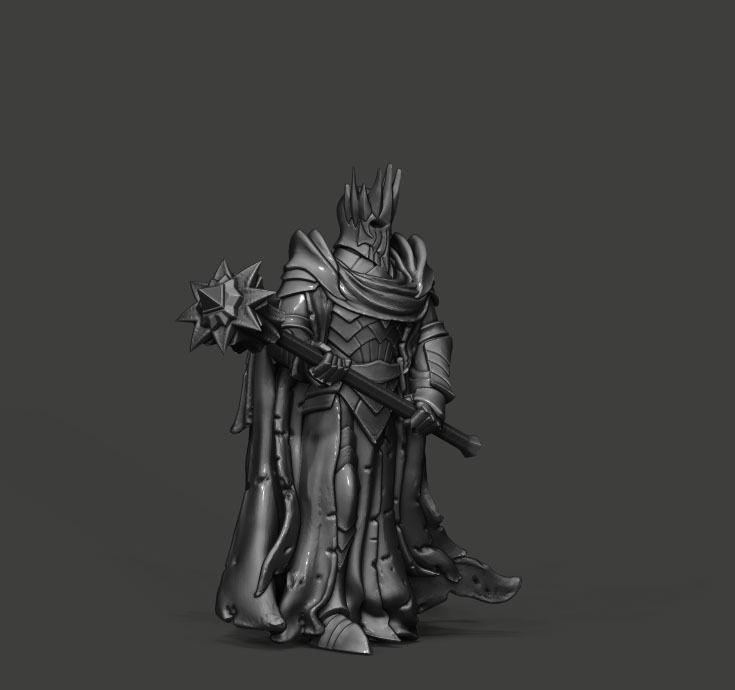 Evil Lord - 38 mm 3D print model_2