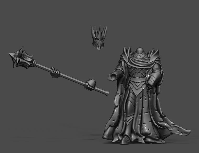 Evil Lord - 38 mm 3D print model_7