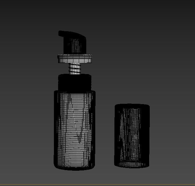 spray bottle 3d model Low-poly 3D model_2