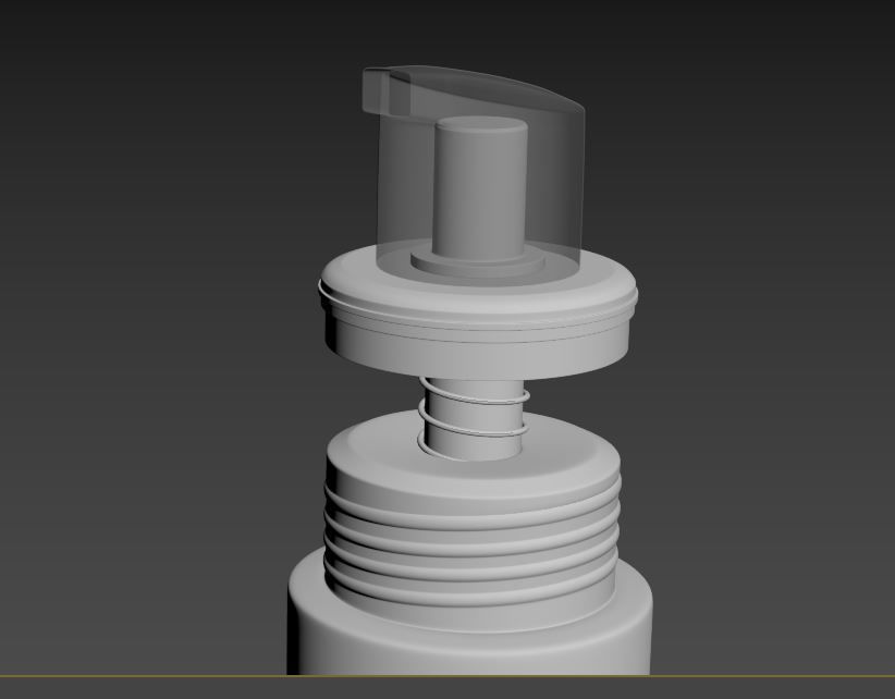 spray bottle 3d model Low-poly 3D model_4