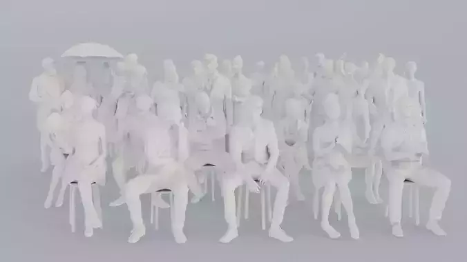 16 ELE2 SUMMER CASU1 SITTELE SITTING PEOPLE SCANS MAN WOMAN