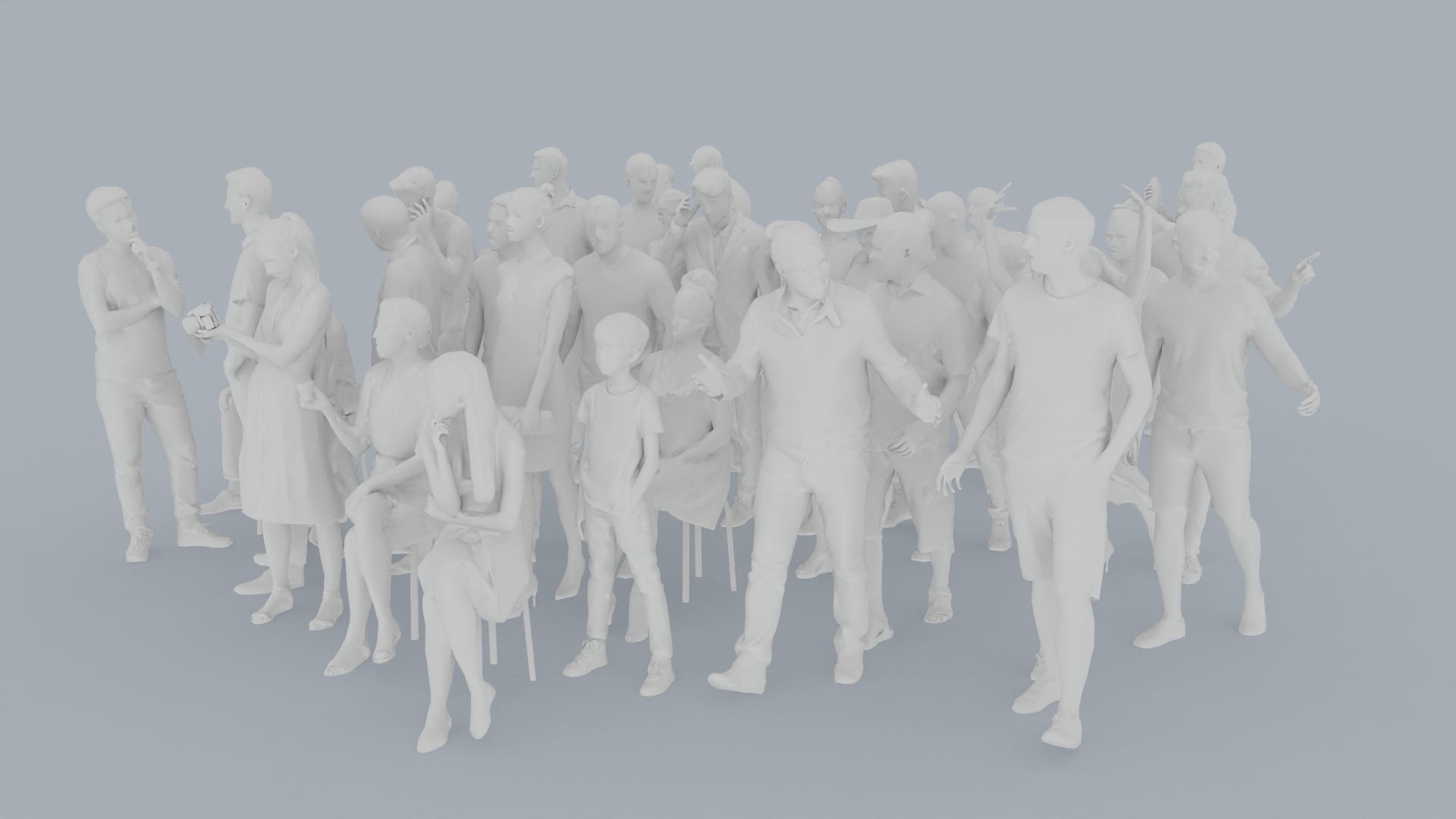 11 CASU1 SUMMER CASU2 CAFE1 SITTING PEOPLE SCANS MAN WOMAN 3D print model_3