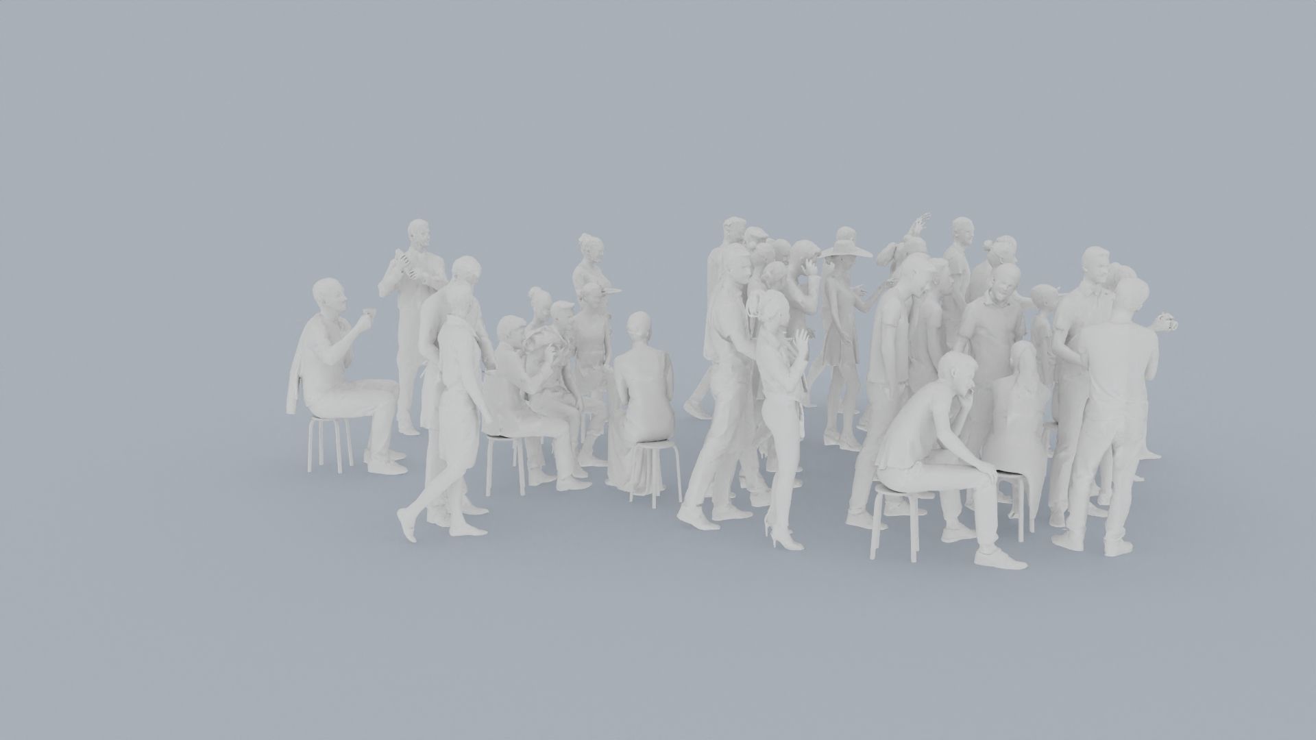 11 CASU1 SUMMER CASU2 CAFE1 SITTING PEOPLE SCANS MAN WOMAN 3D print model_12