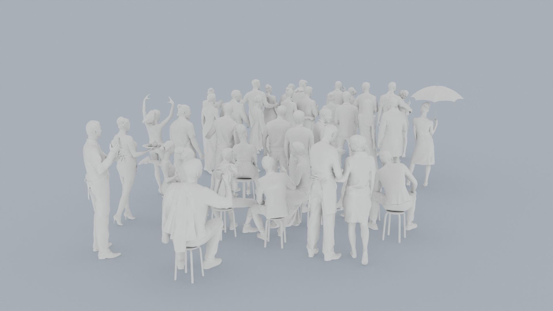 09 CASU1 ELE2 CASU2 CAFE1 SITTING PEOPLE SCANS MAN WOMAN 3D print model_8