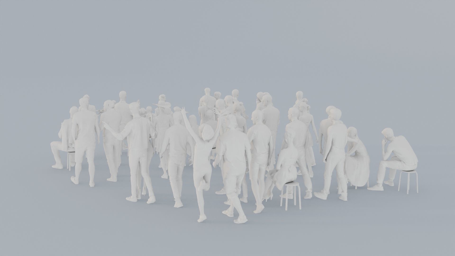 07 CASU1 CASU2 SUMMER01 CAFE1 SITTING PEOPLE SCANS MAN WOMAN 3D print model_6