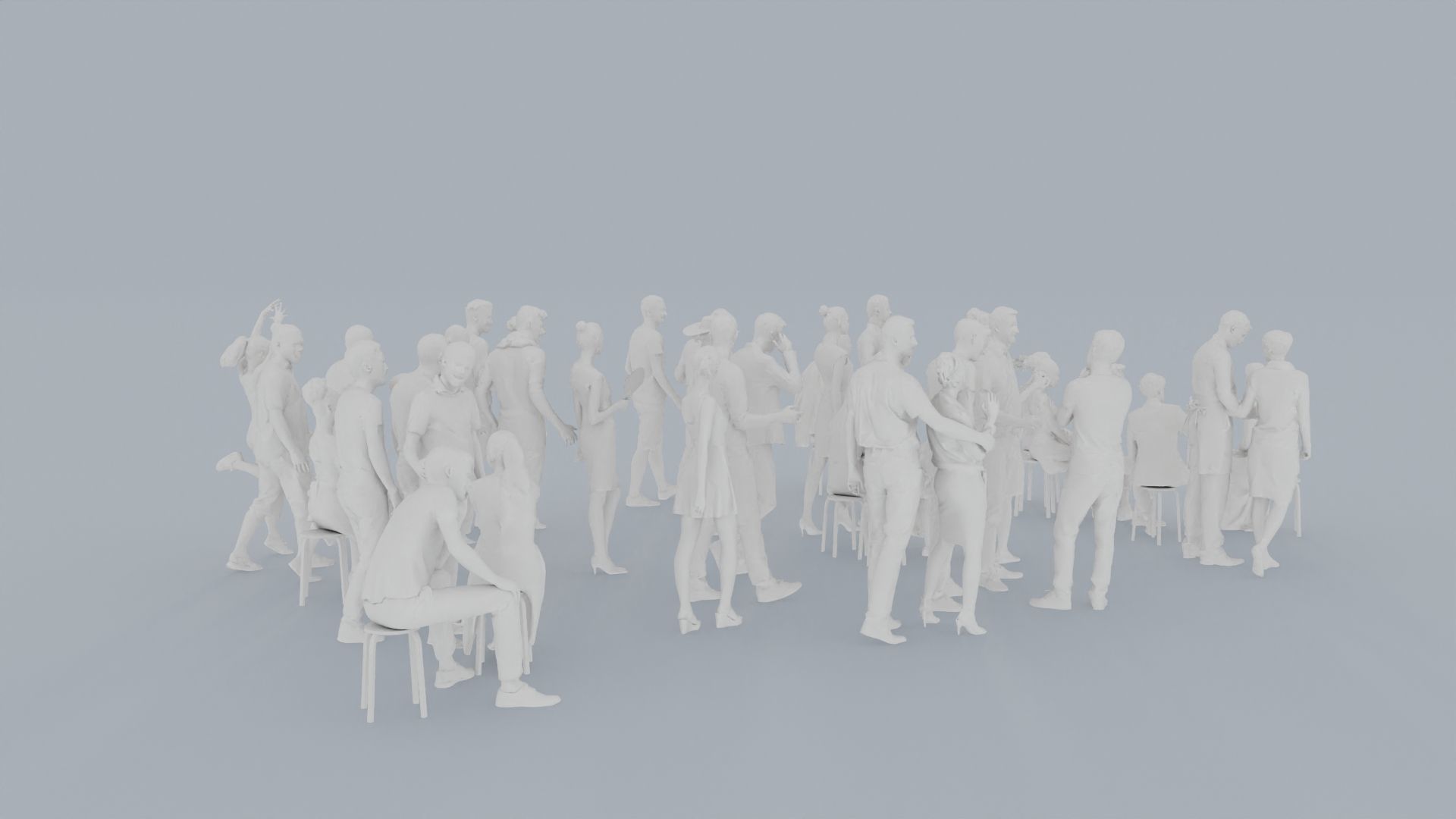 07 CASU1 CASU2 SUMMER01 CAFE1 SITTING PEOPLE SCANS MAN WOMAN 3D print model_10