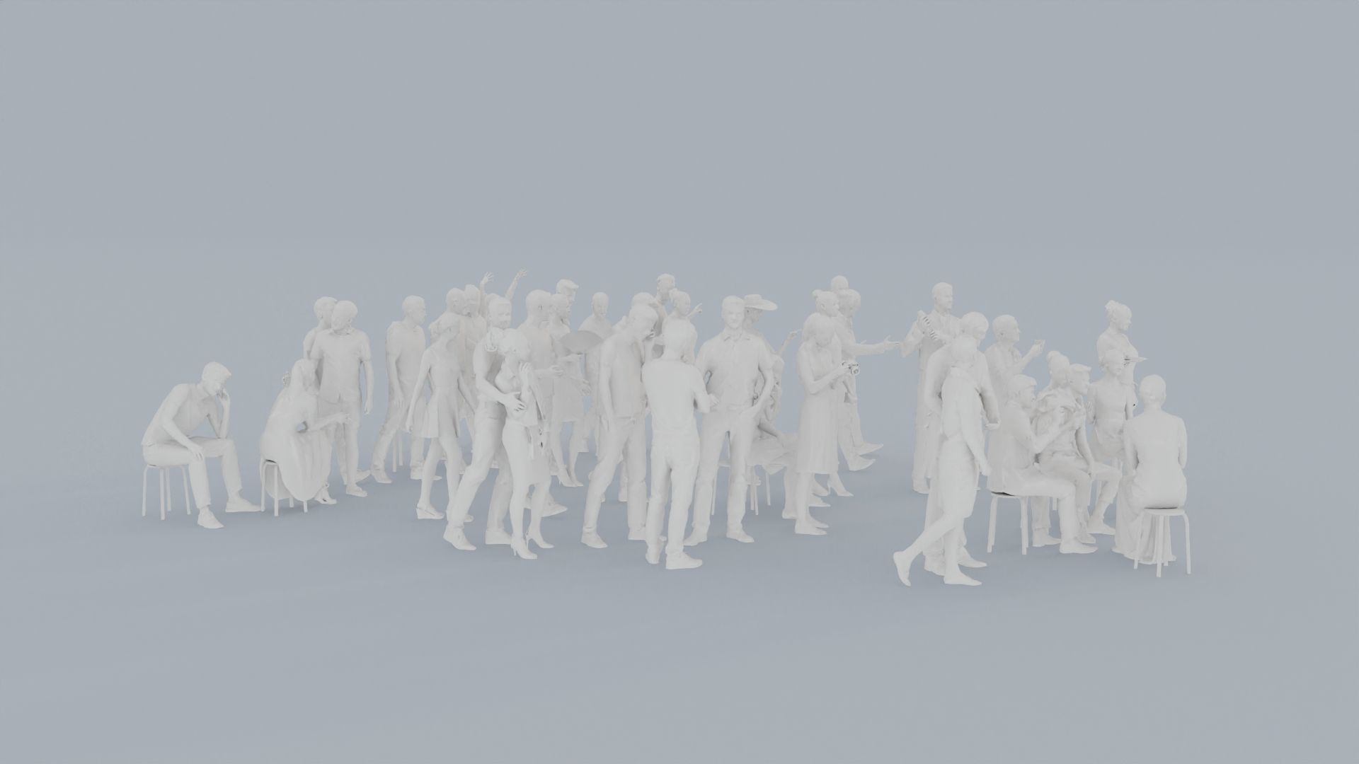 07 CASU1 CASU2 SUMMER01 CAFE1 SITTING PEOPLE SCANS MAN WOMAN 3D print model_11