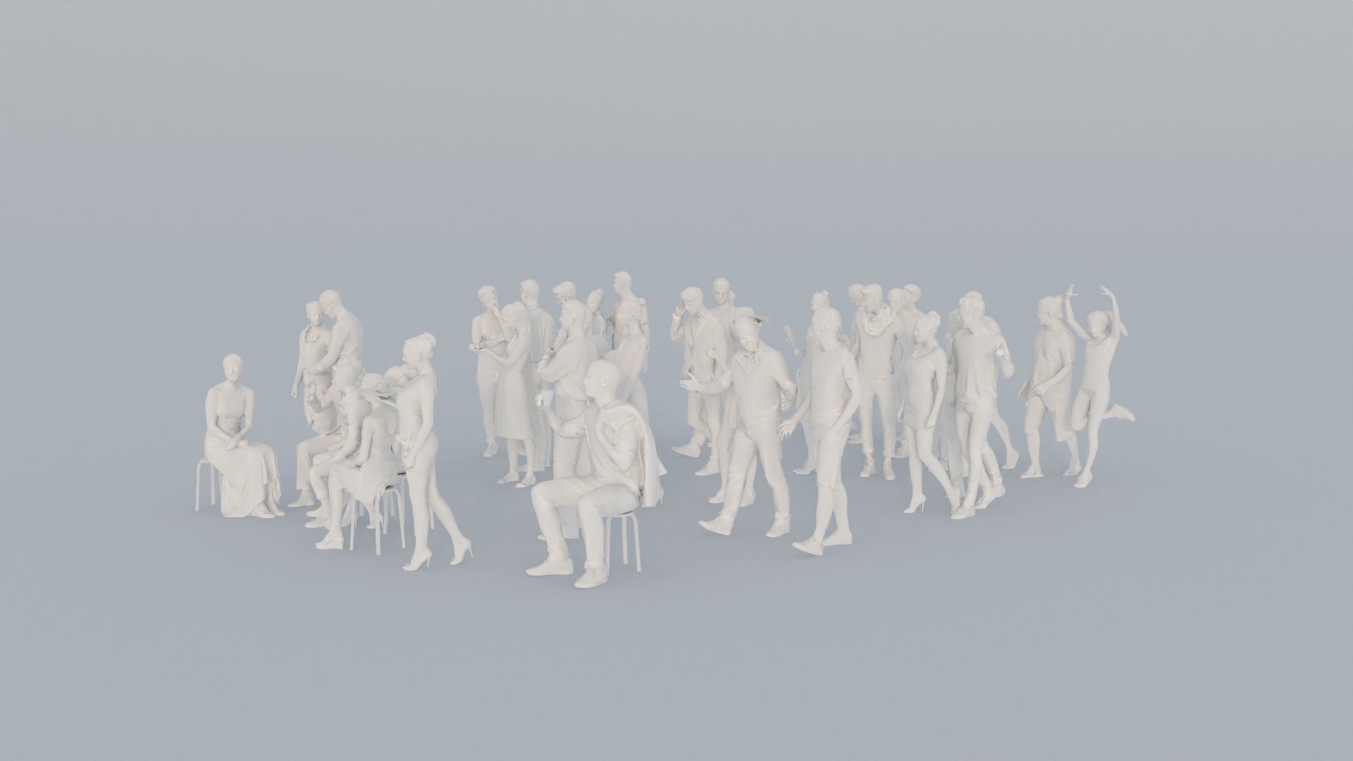 07 CASU1 CASU2 SUMMER01 CAFE1 SITTING PEOPLE SCANS MAN WOMAN 3D print model_3