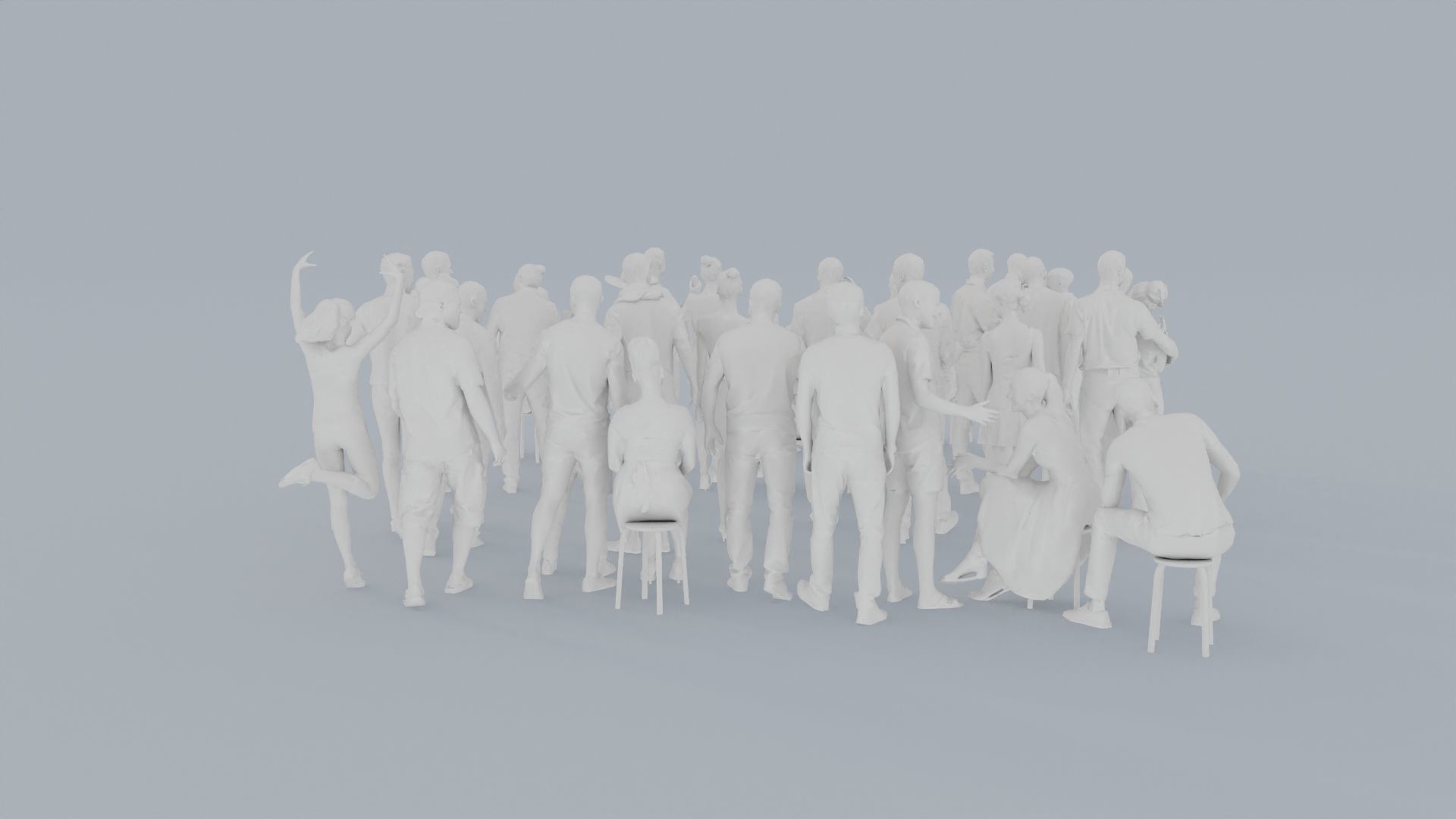 07 CASU1 CASU2 SUMMER01 CAFE1 SITTING PEOPLE SCANS MAN WOMAN 3D print model_8