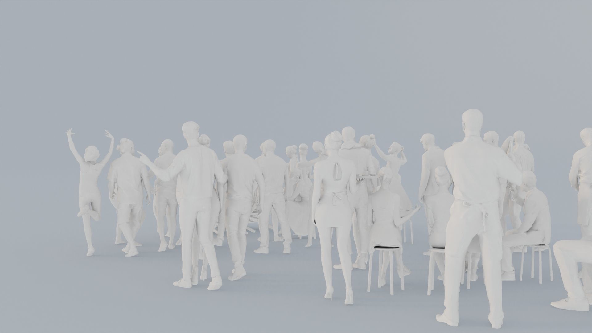 03 BEACH SUMMER CASU1 CAFE1 SITTING PEOPLE SCANS MAN WOMAN 3D print model_8