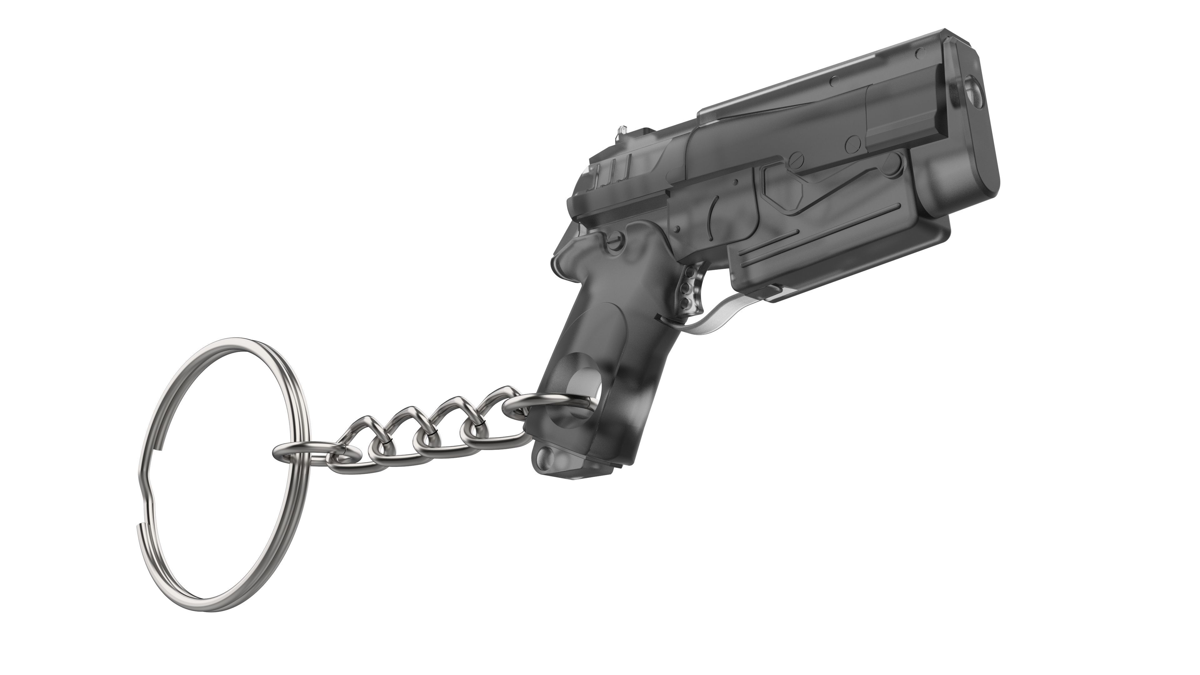 Keychain - 10mm Pistol - Fallout 4 - Printable - STL 3D print model_8