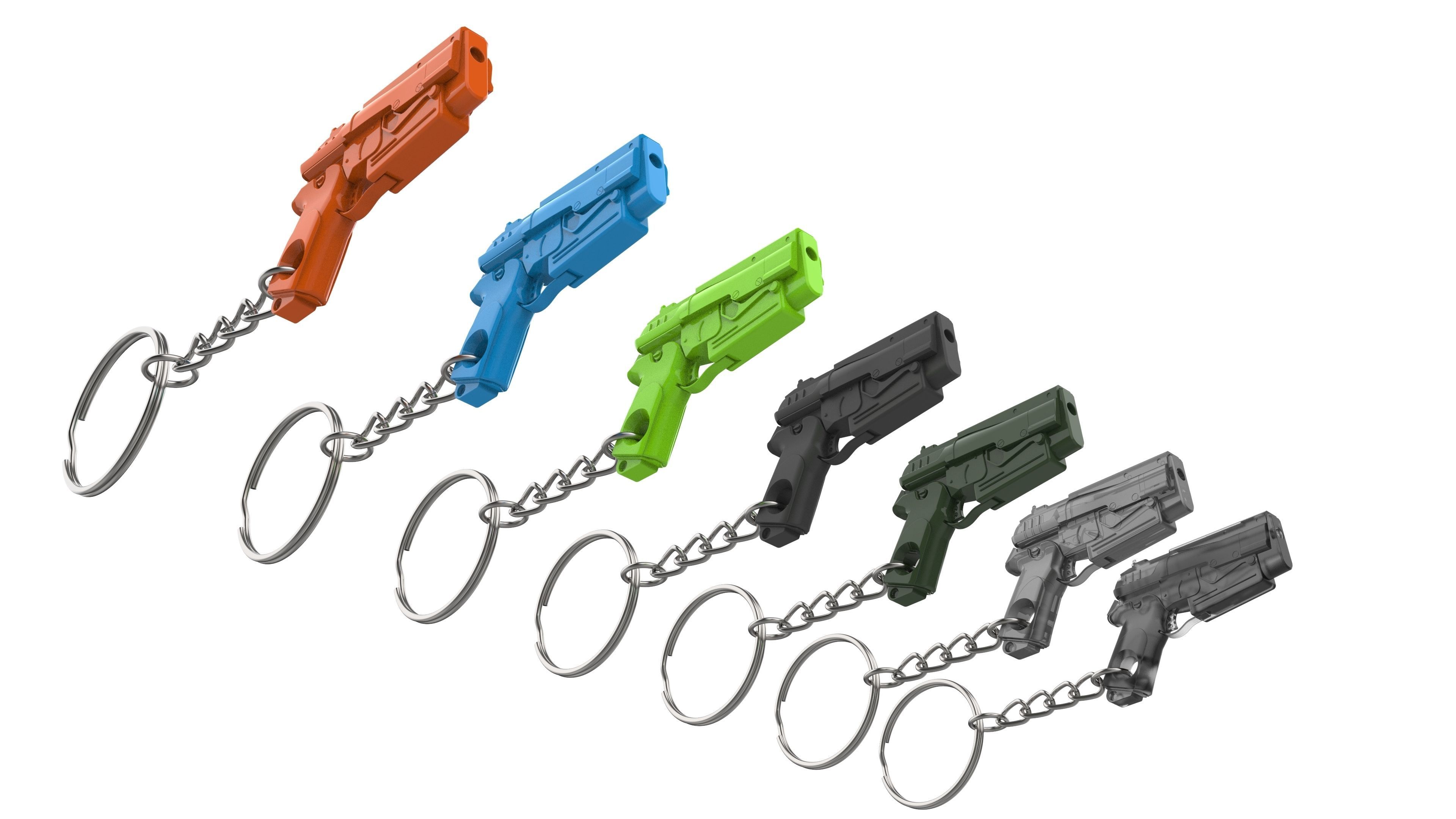 Keychain - 10mm Pistol - Fallout 4 - Printable - STL 3D print model_14