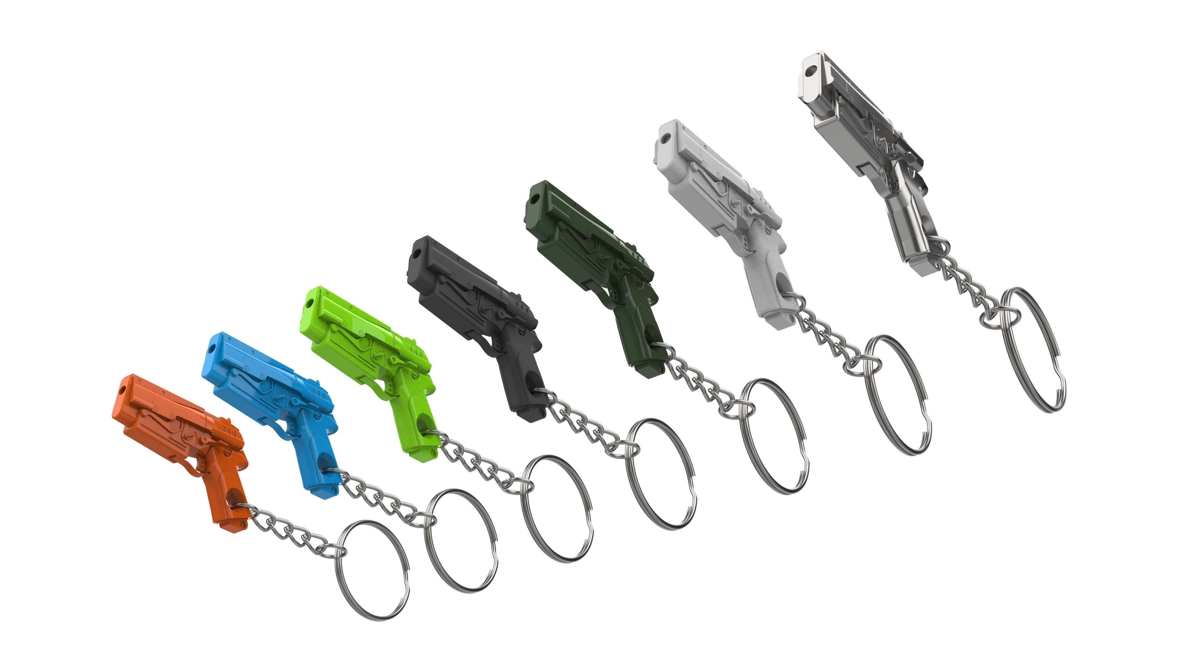 Keychain - 10mm Pistol - Fallout 4 - Printable - STL 3D print model_20