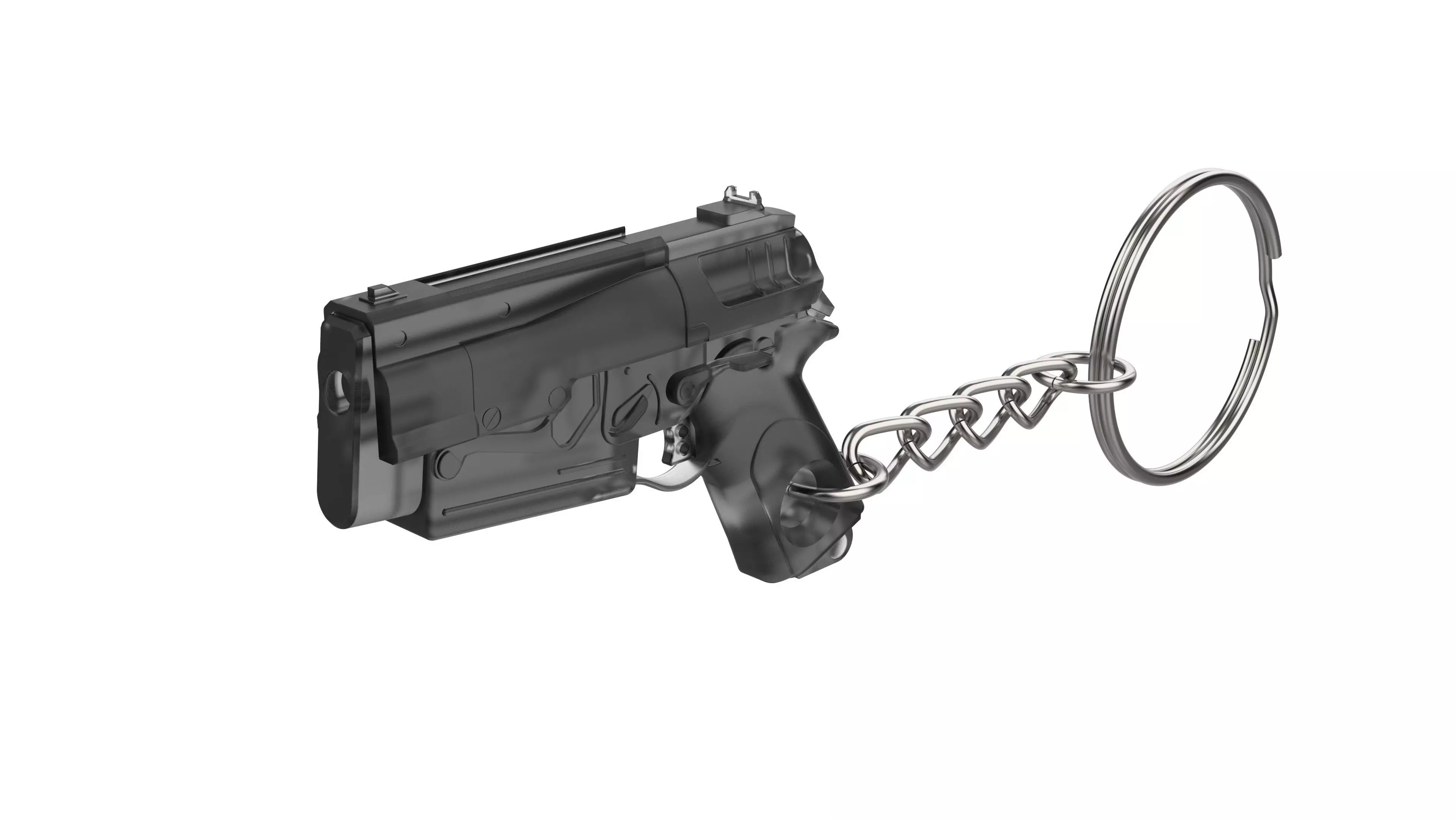 Keychain - 10mm Pistol - Fallout 4 - Printable - STL 3D print model_0