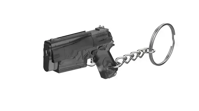 Keychain - 10mm Pistol - Fallout 4 - Printable - STL 3D print model