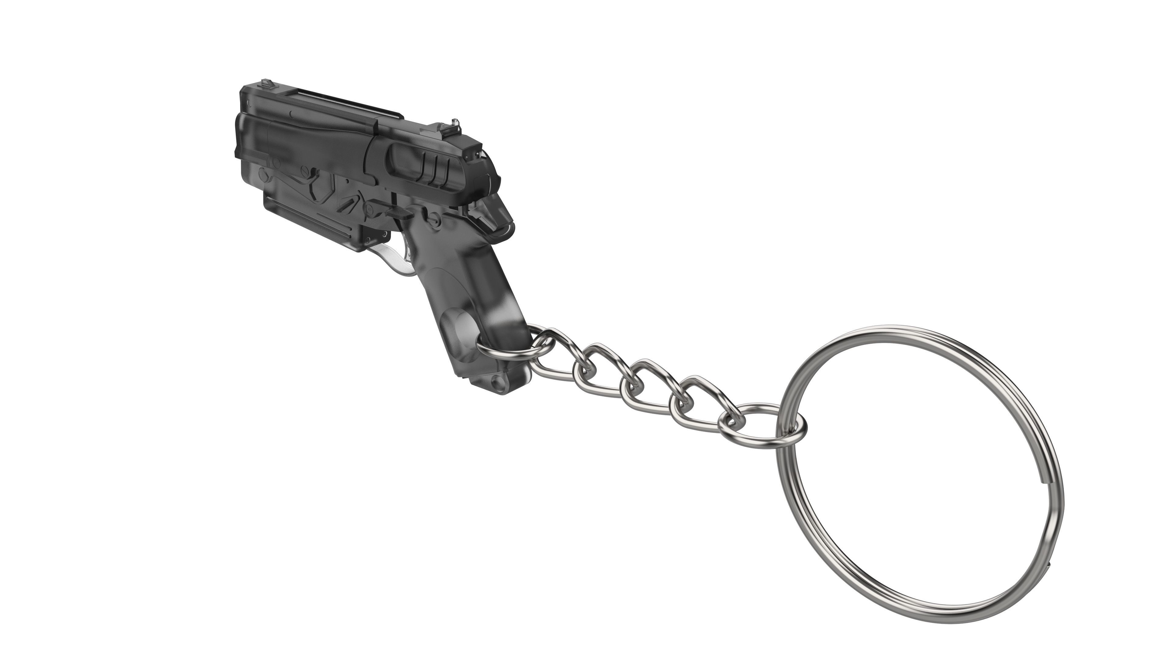 Keychain - 10mm Pistol - Fallout 4 - Printable - STL 3D print model_2