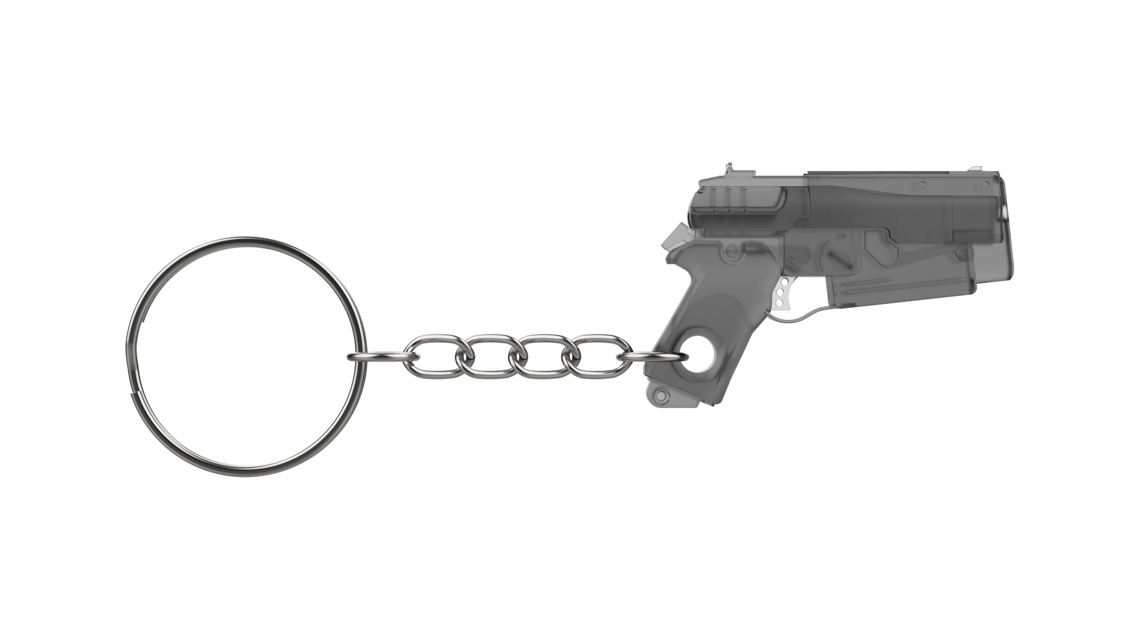 Keychain - 10mm Pistol - Fallout 4 - Printable - STL 3D print model_4