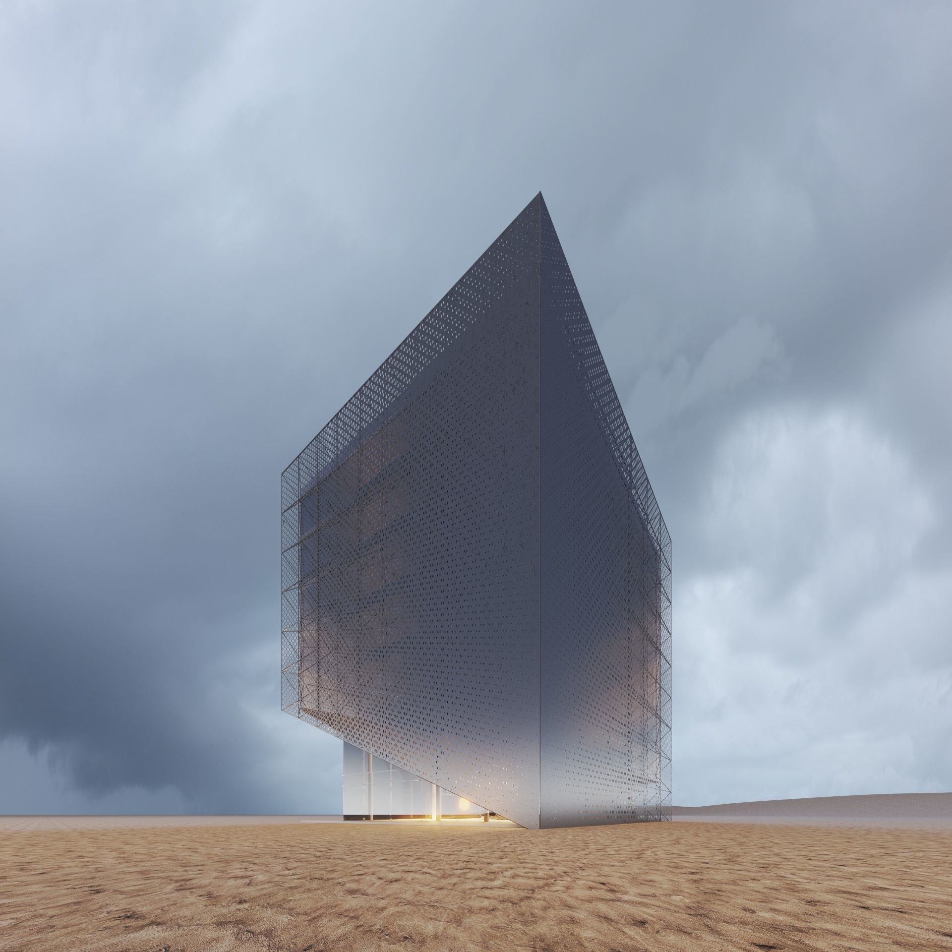 Office Building Archviz 3D model_14