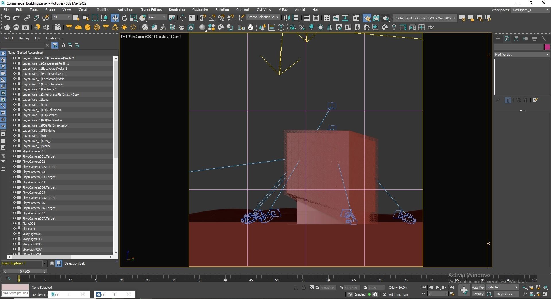 Office Building Archviz 3D model_37