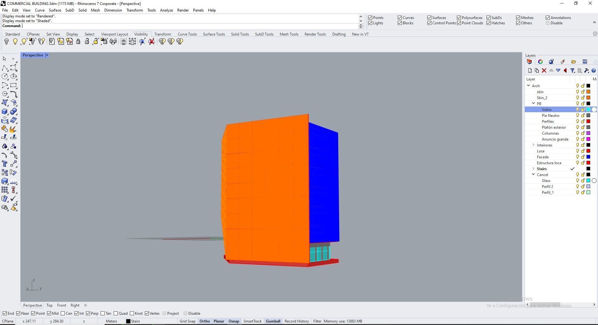 Office Building Archviz 3D model_40