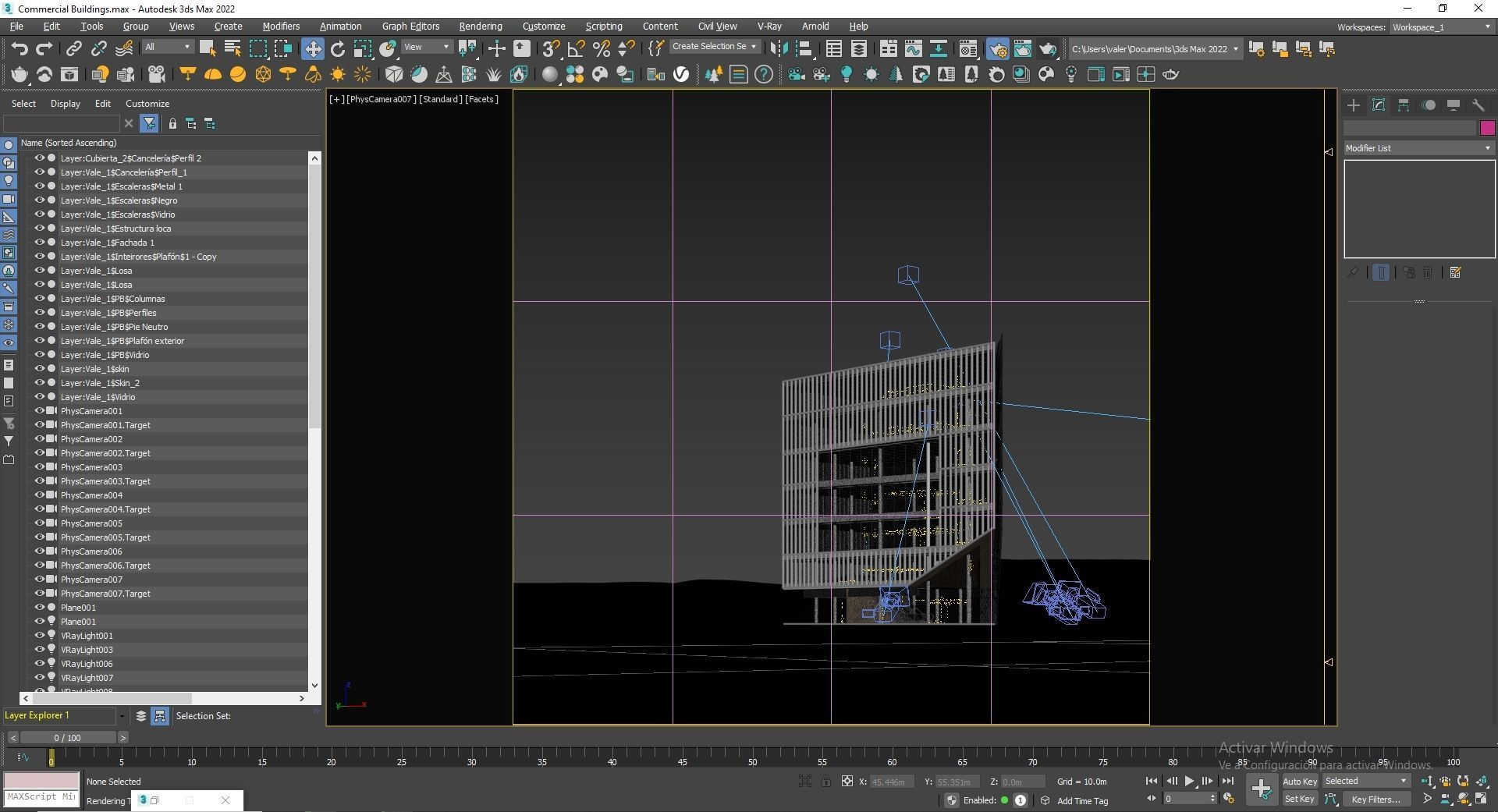 Office Building Archviz 3D model_28