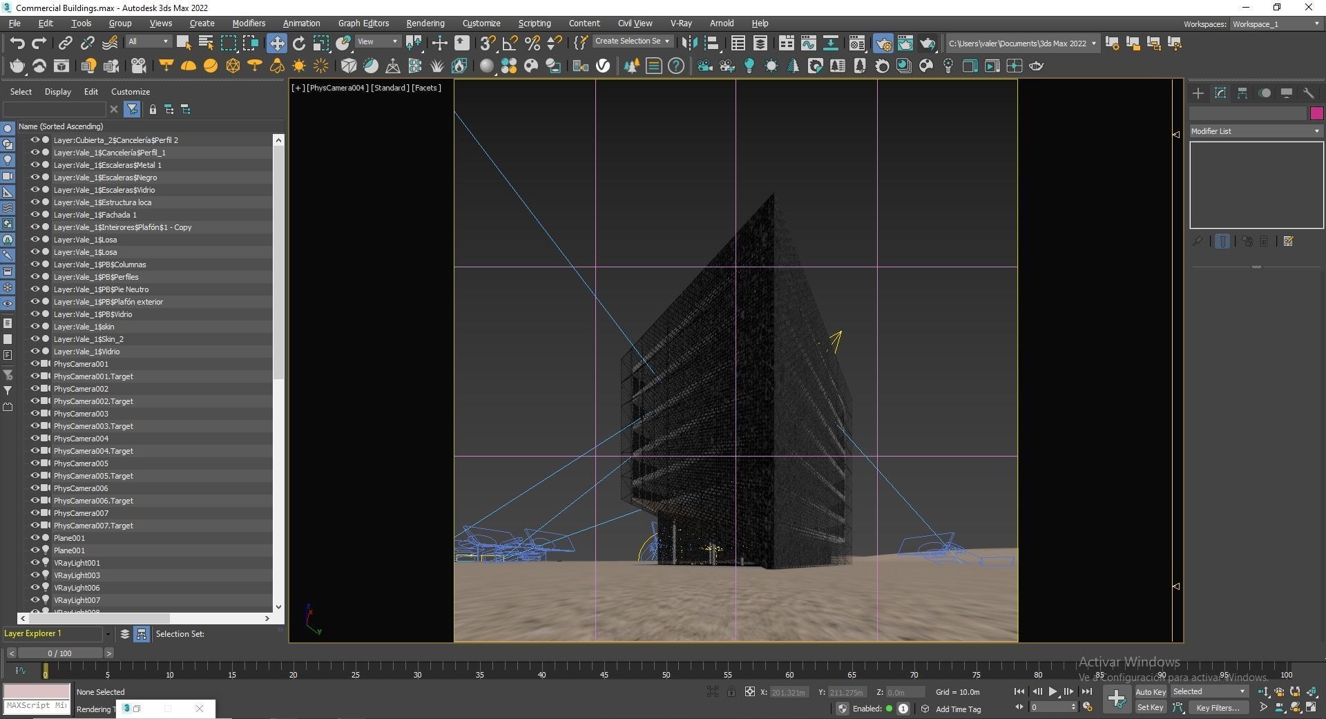 Office Building Archviz 3D model_45