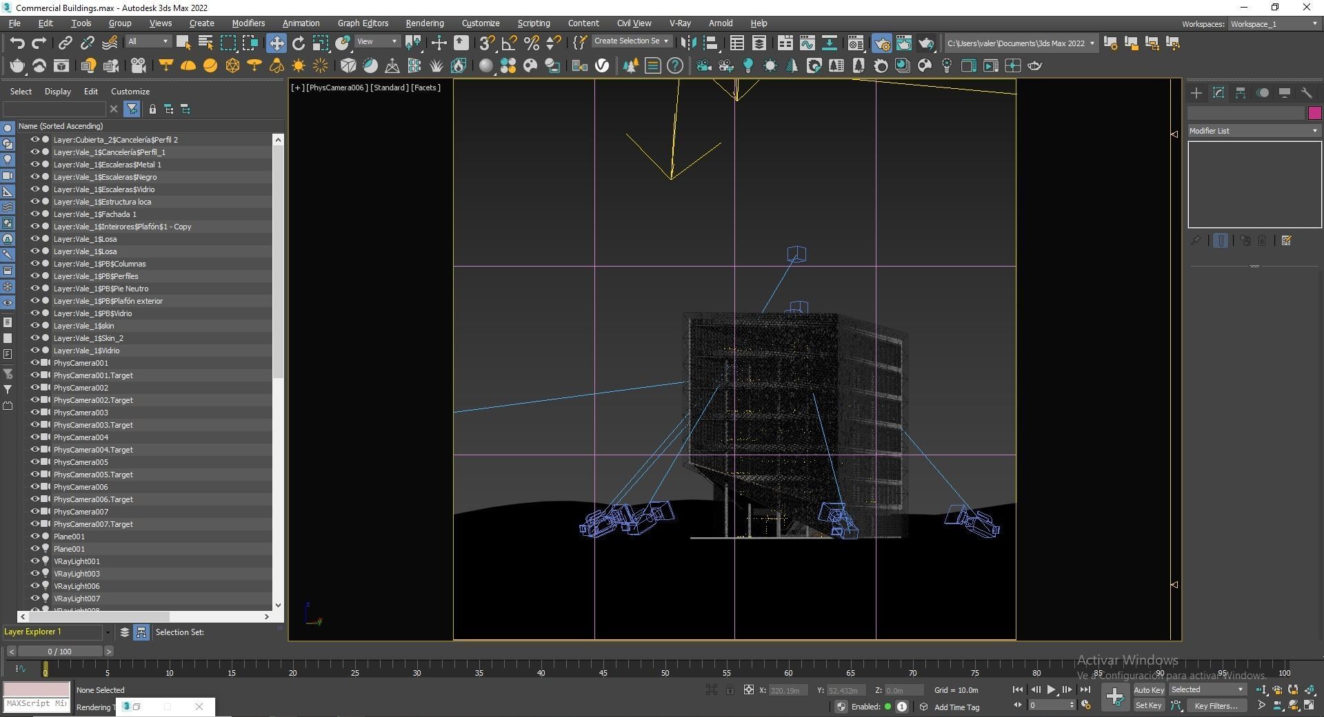 Office Building Archviz 3D model_27