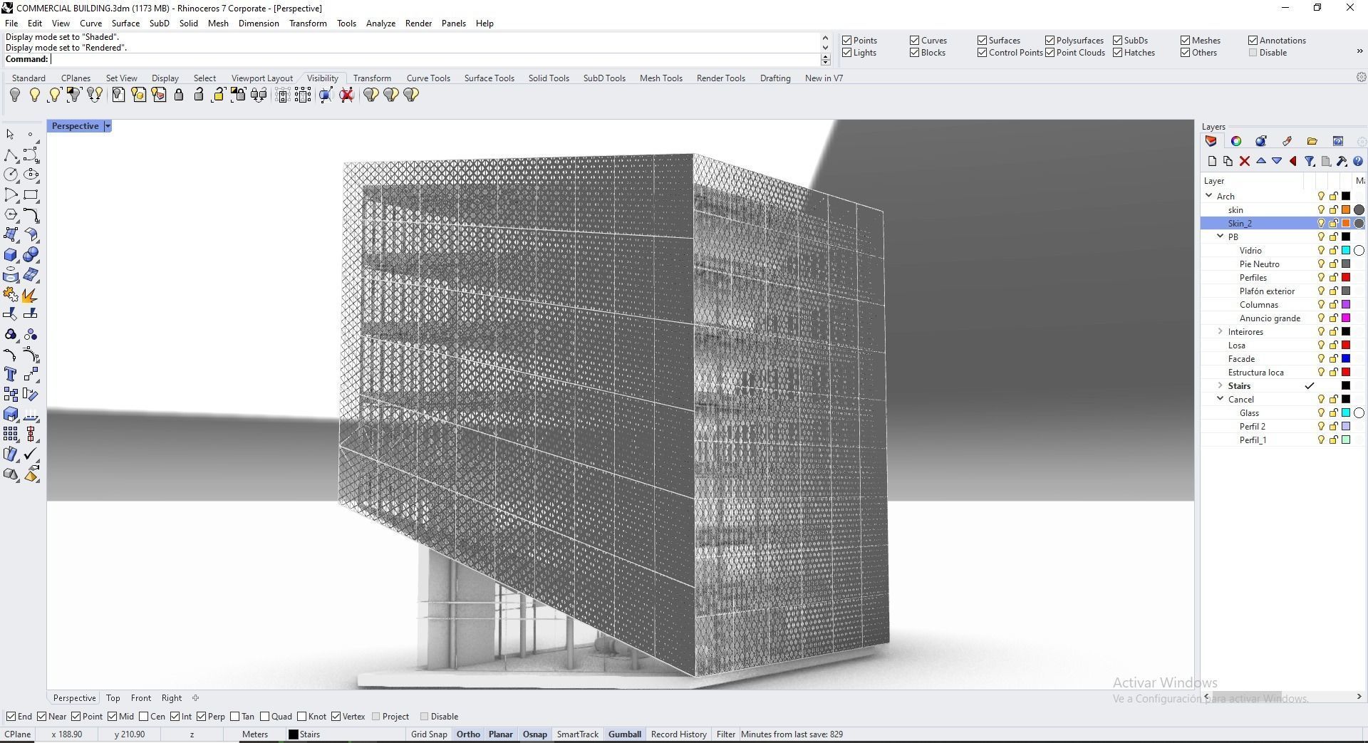 Office Building Archviz 3D model_41
