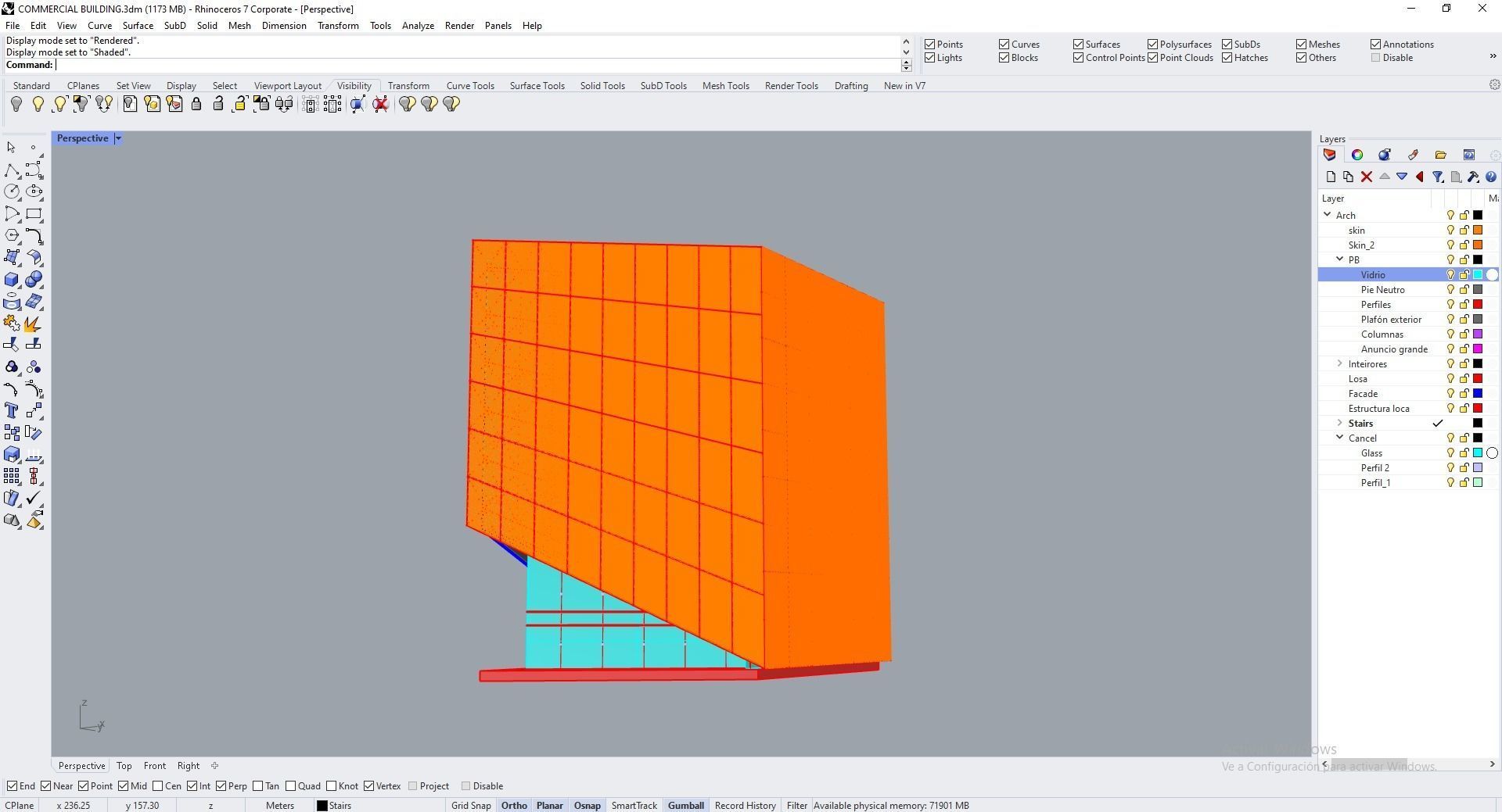 Office Building Archviz 3D model_39