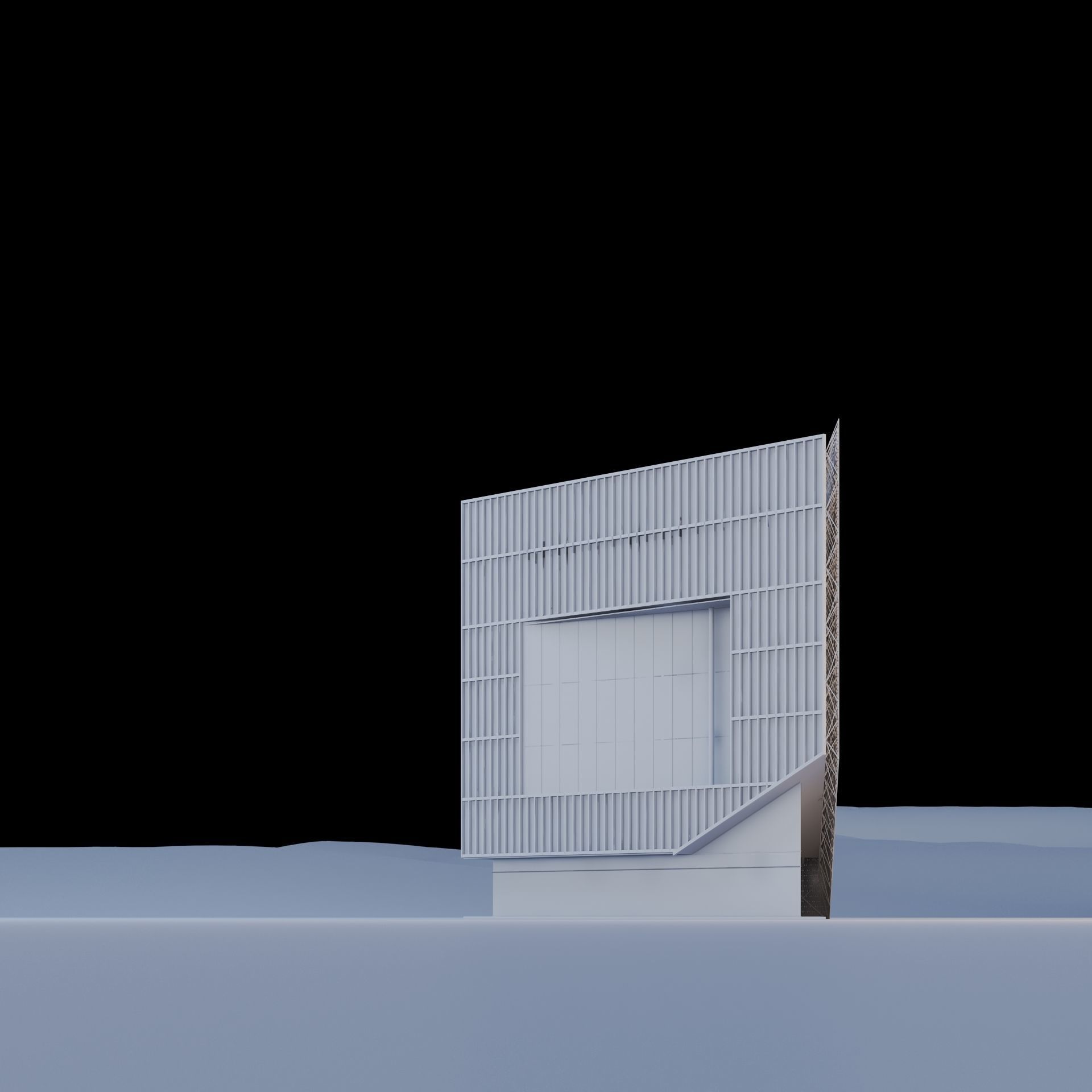 Office Building Archviz 3D model_23