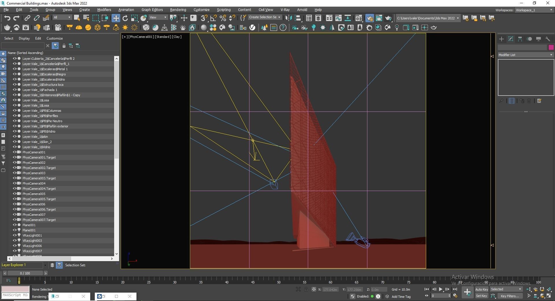 Office Building Archviz 3D model_31