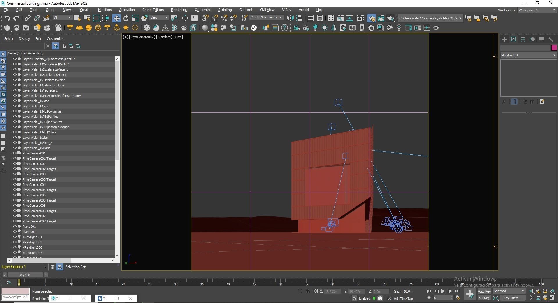 Office Building Archviz 3D model_38
