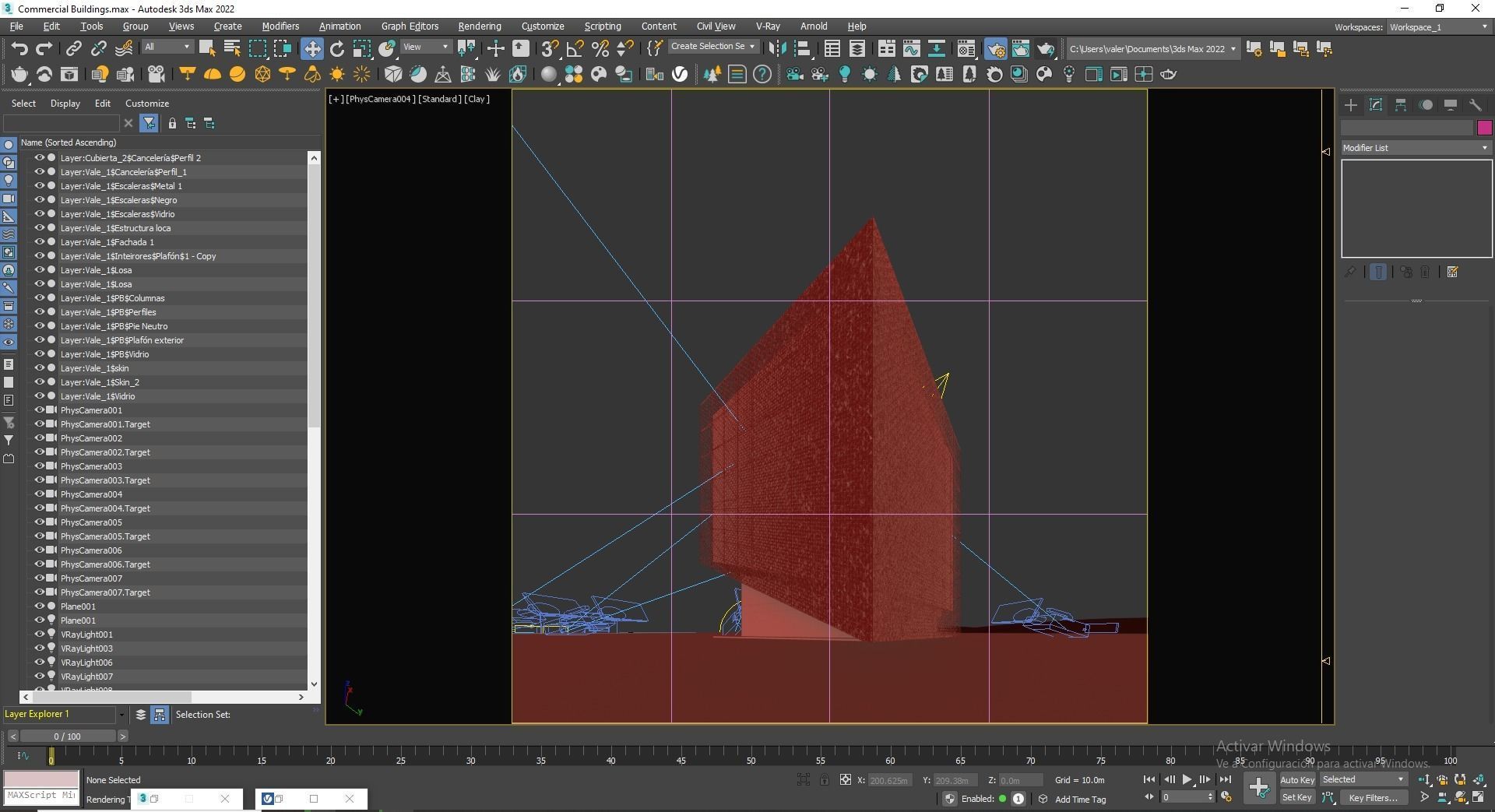 Office Building Archviz 3D model_34