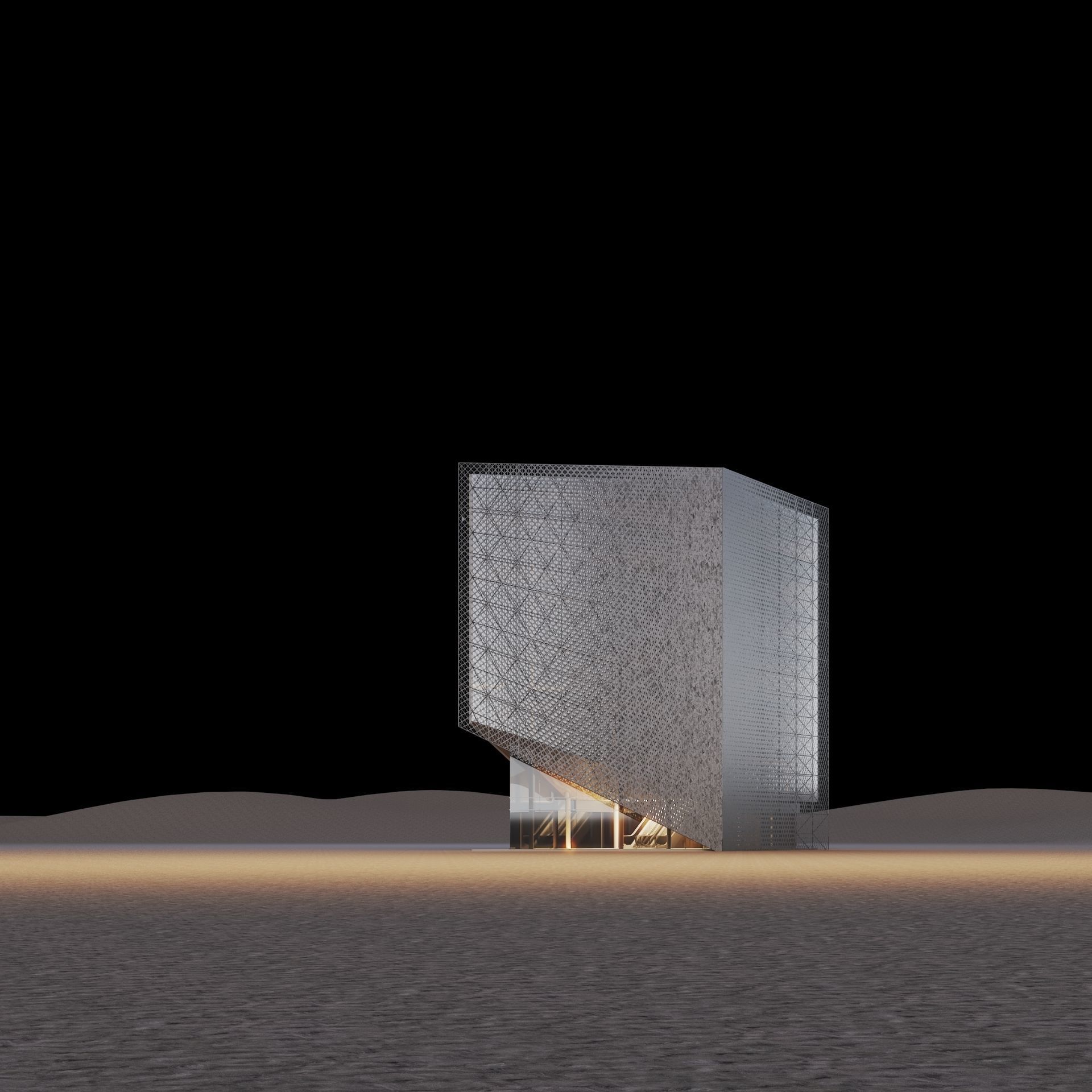 Office Building Archviz 3D model_19