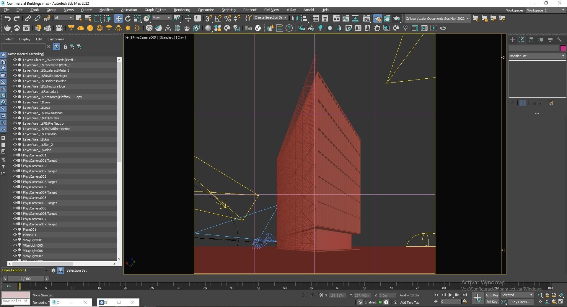 Office Building Archviz 3D model_35