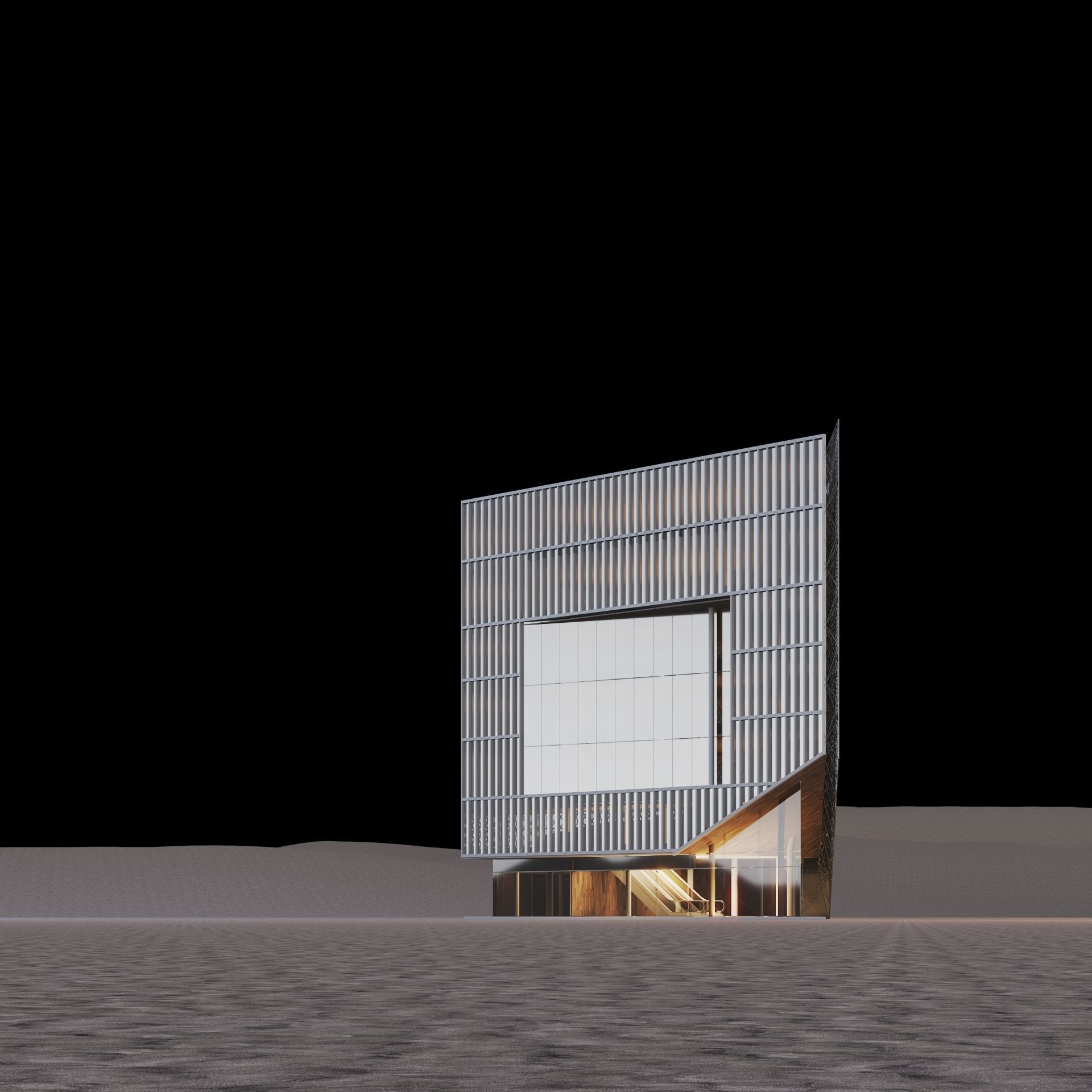 Office Building Archviz 3D model_21