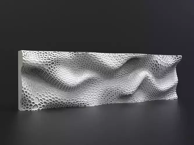 Parametric wall voronoi 3D print model